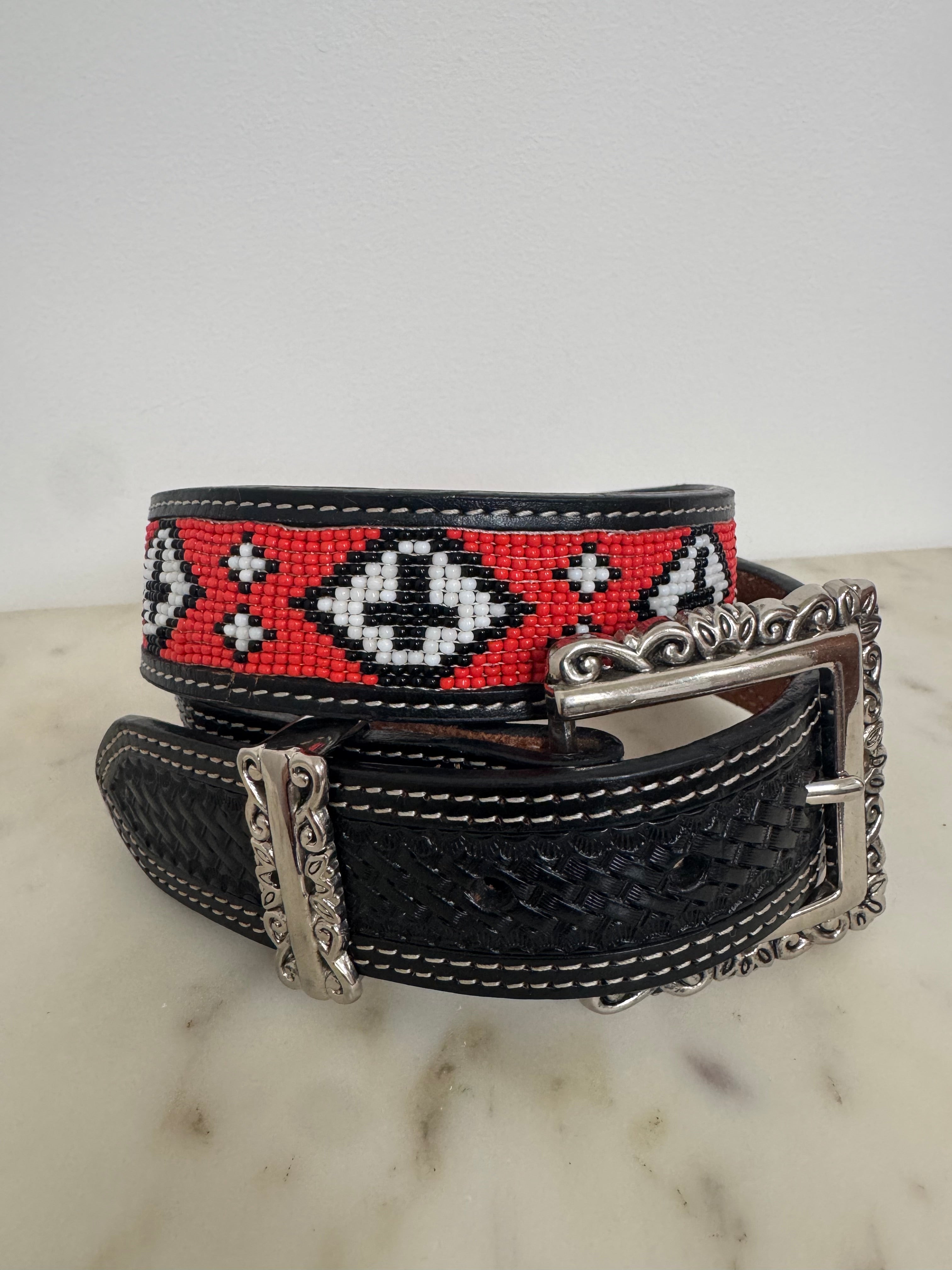 Beaded Tangerine Belt | Belts