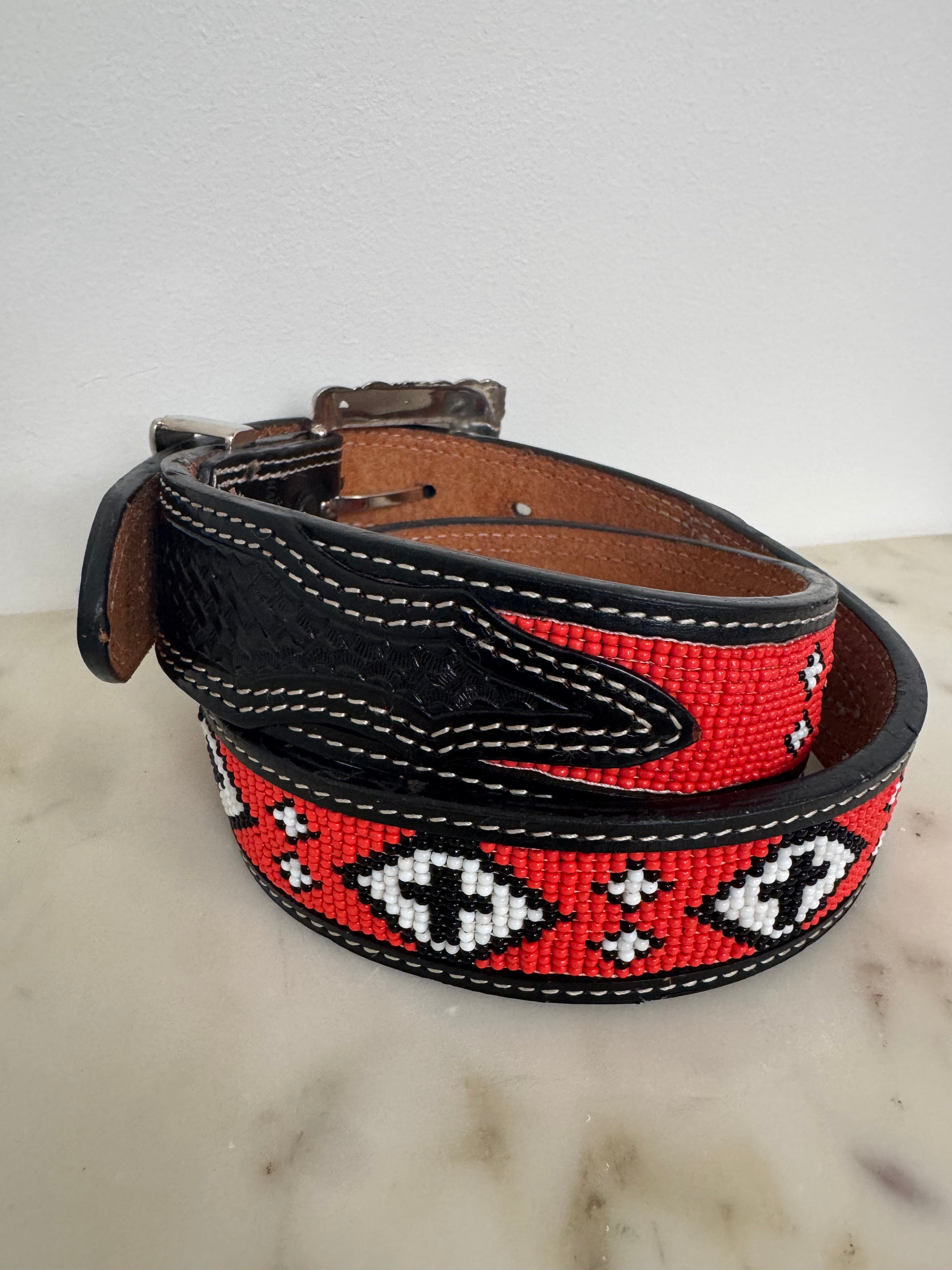 Beaded Tangerine Belt | Belts