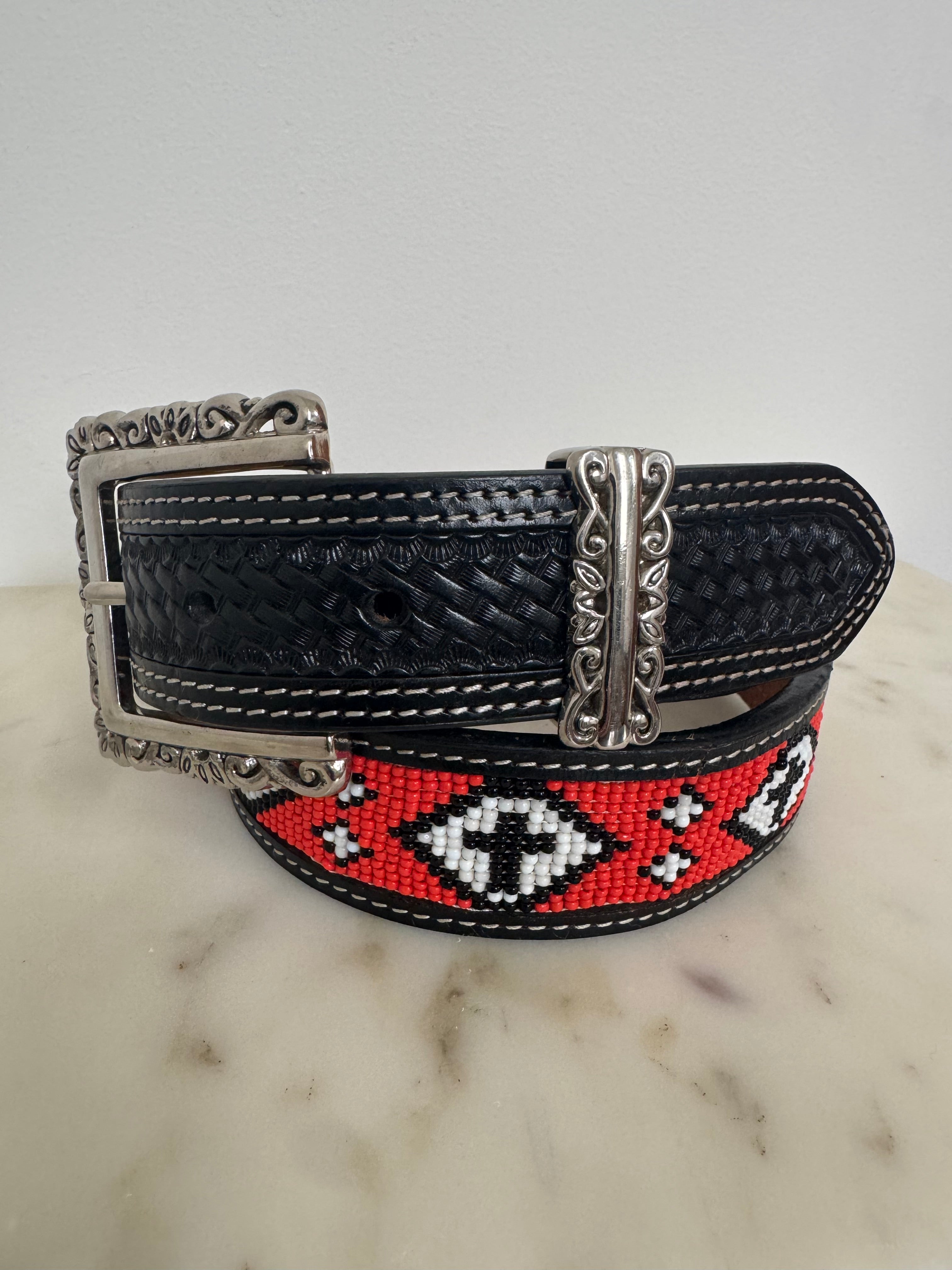 Beaded Tangerine Belt | Belts