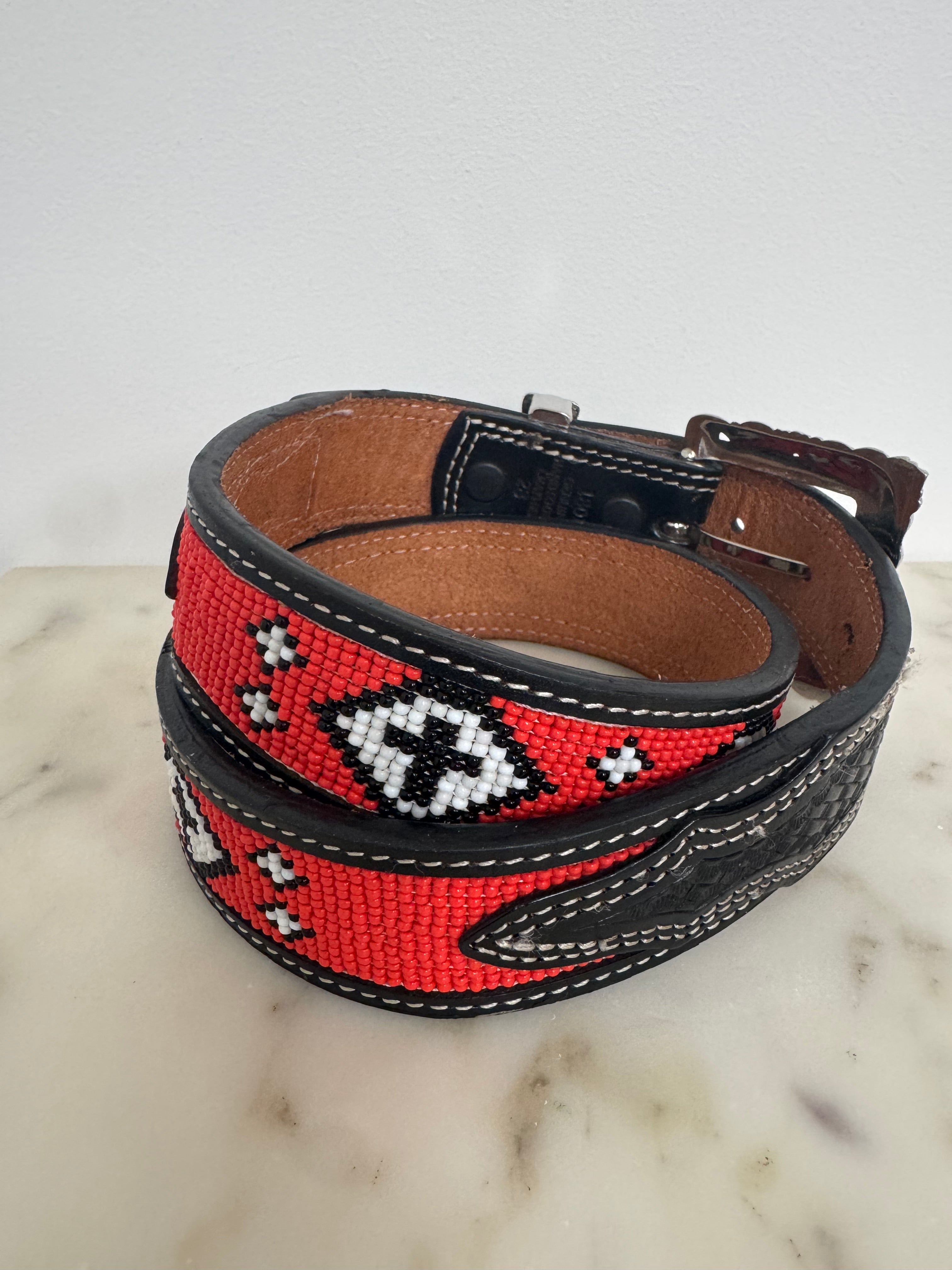 Beaded Tangerine Belt | Belts