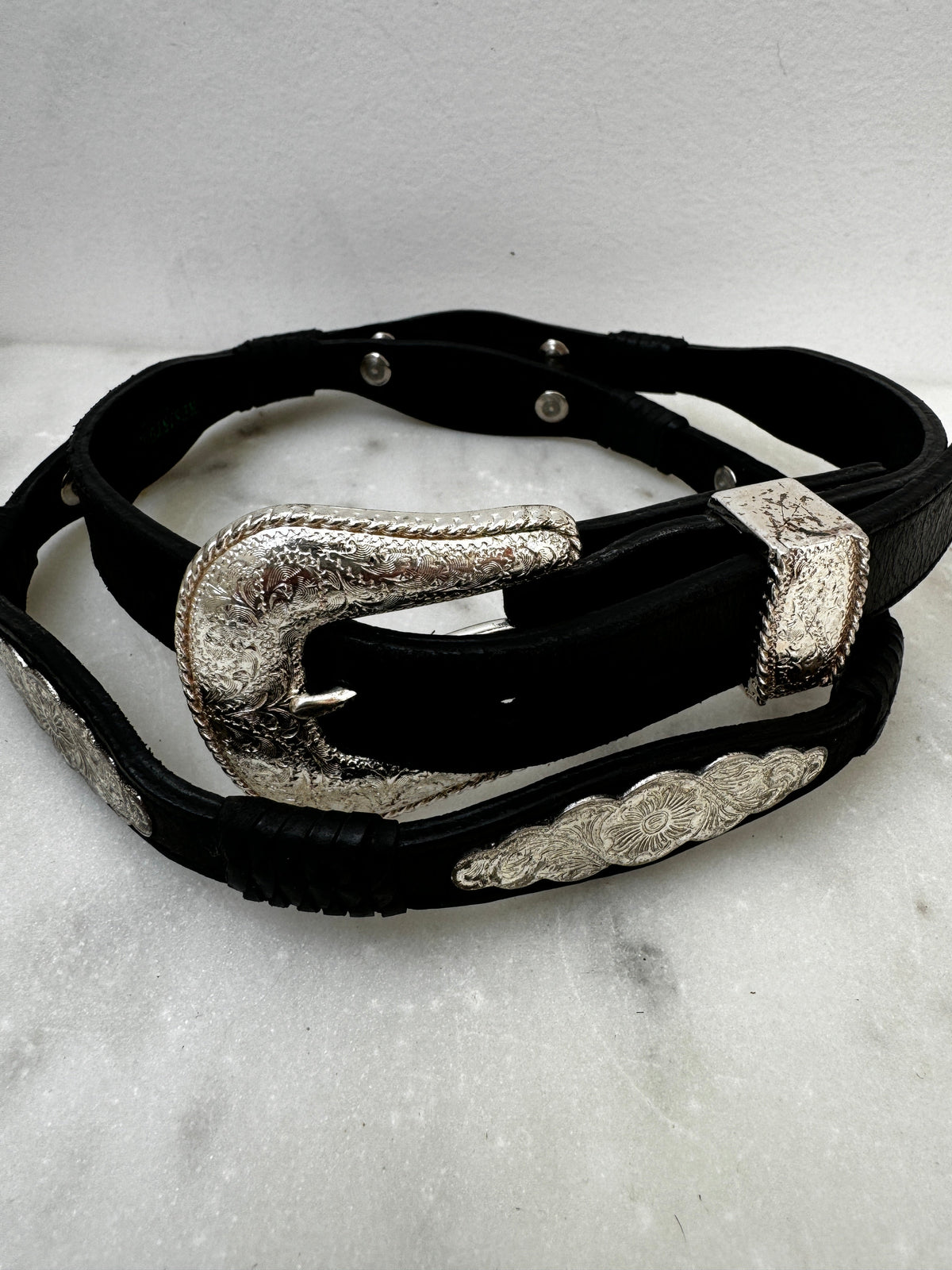 RESISTOL leather belt (L) Distressed Leather Belt - Distressed Tan main image 4