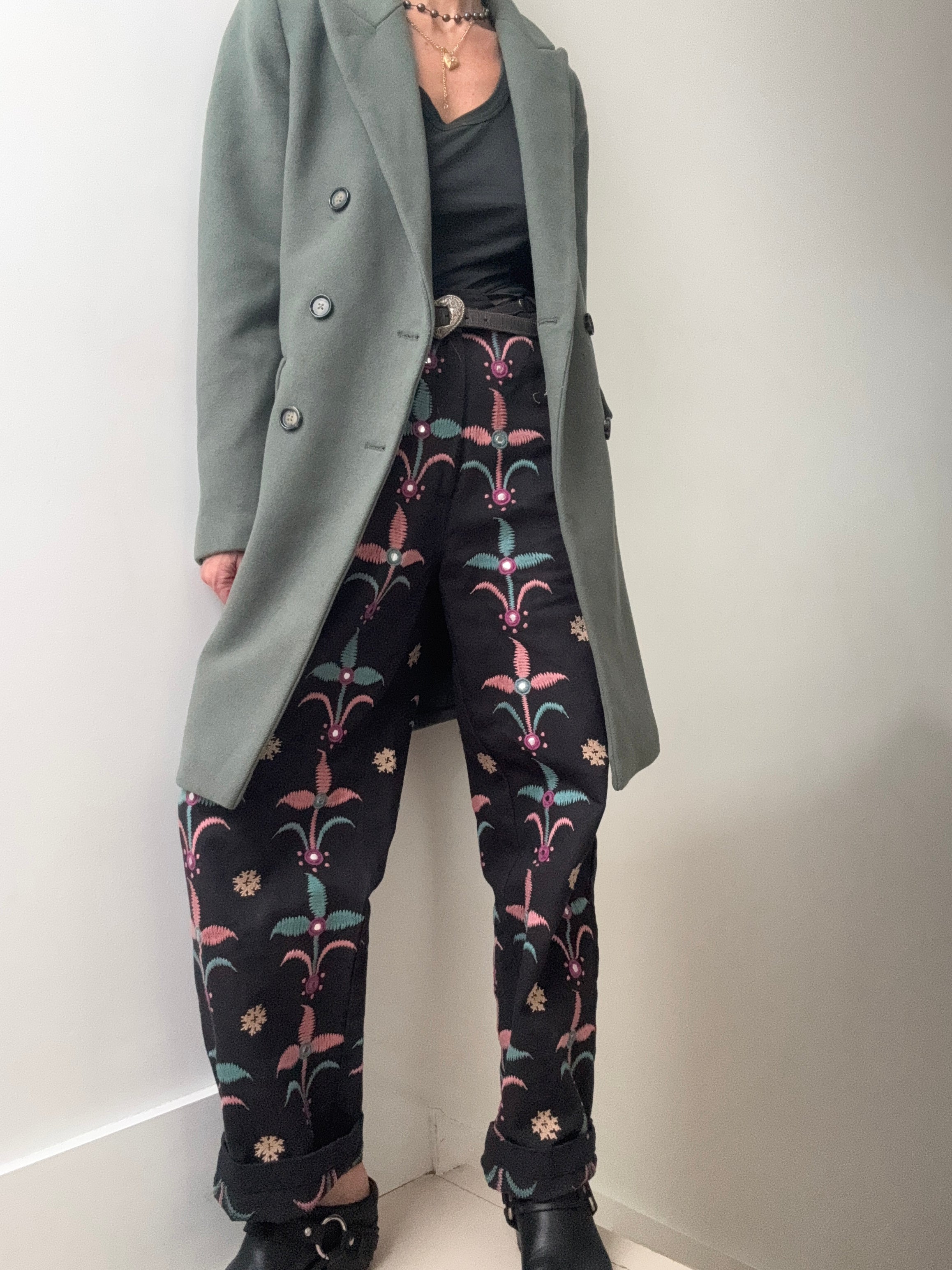 Future Nomads Coats Wool Blend Coat Sage Green