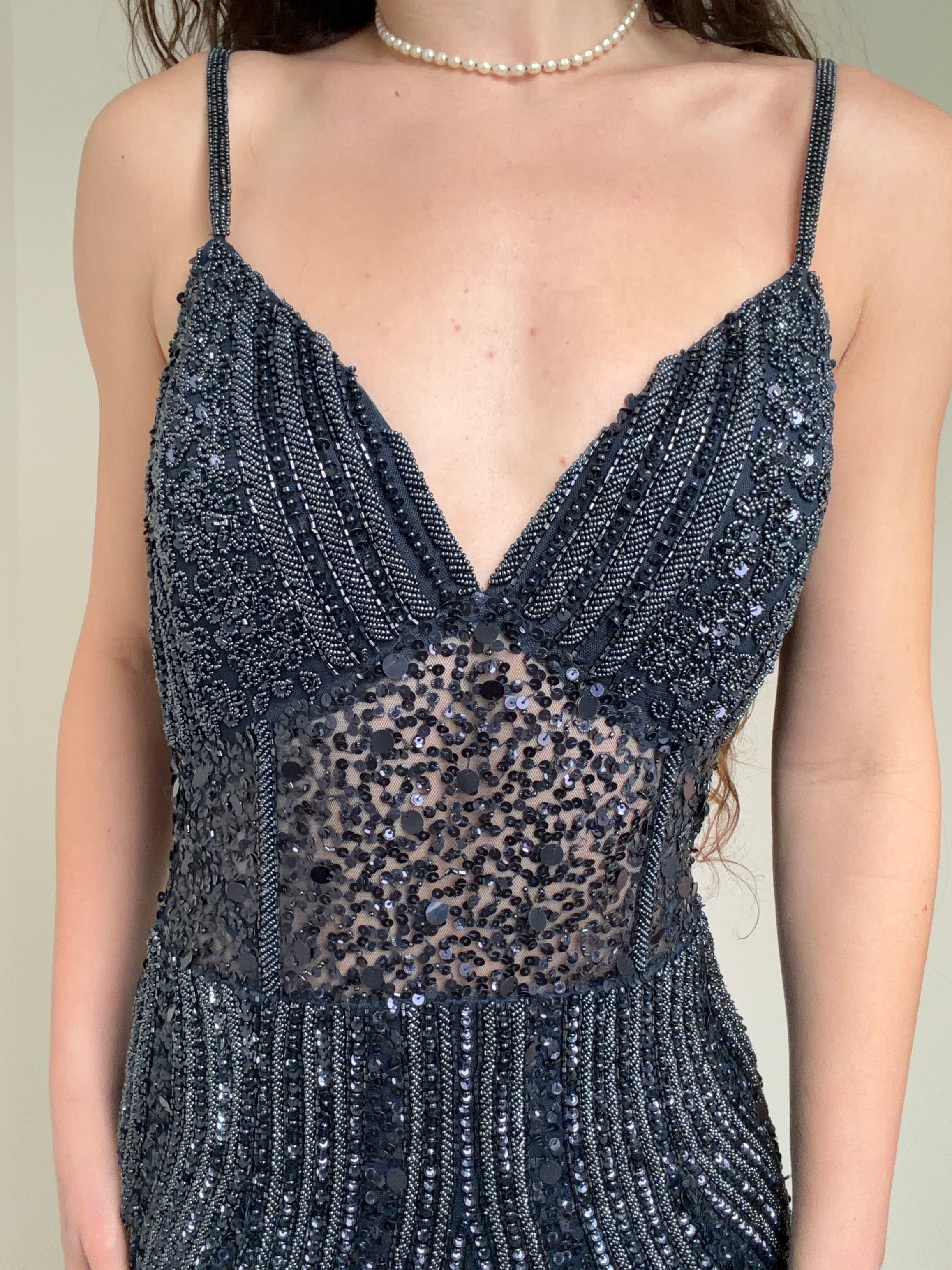 Future Nomads Dresses Midnight Maiden Sequin Maxi Dress