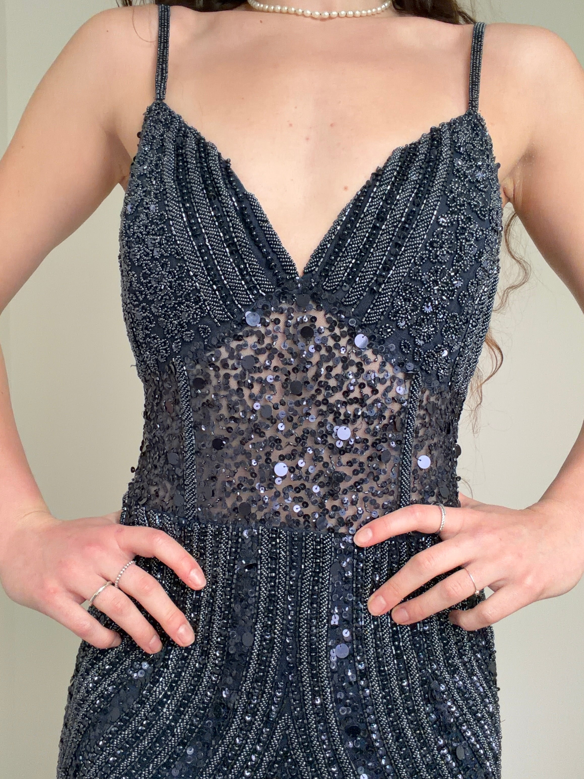 Future Nomads Dresses Midnight Maiden Sequin Maxi Dress