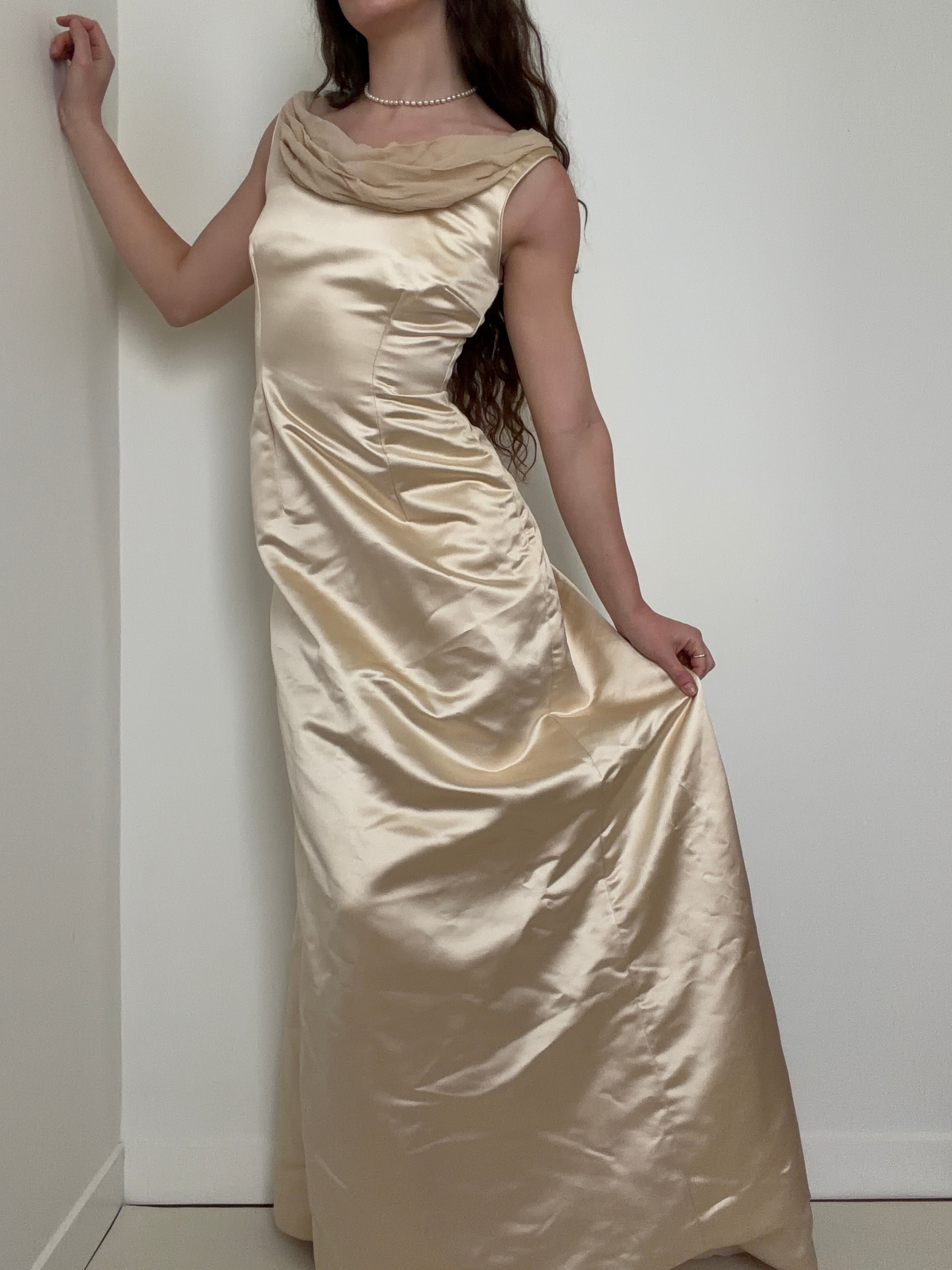 Oyster Vintage Silk Wedding Dress | Dresses