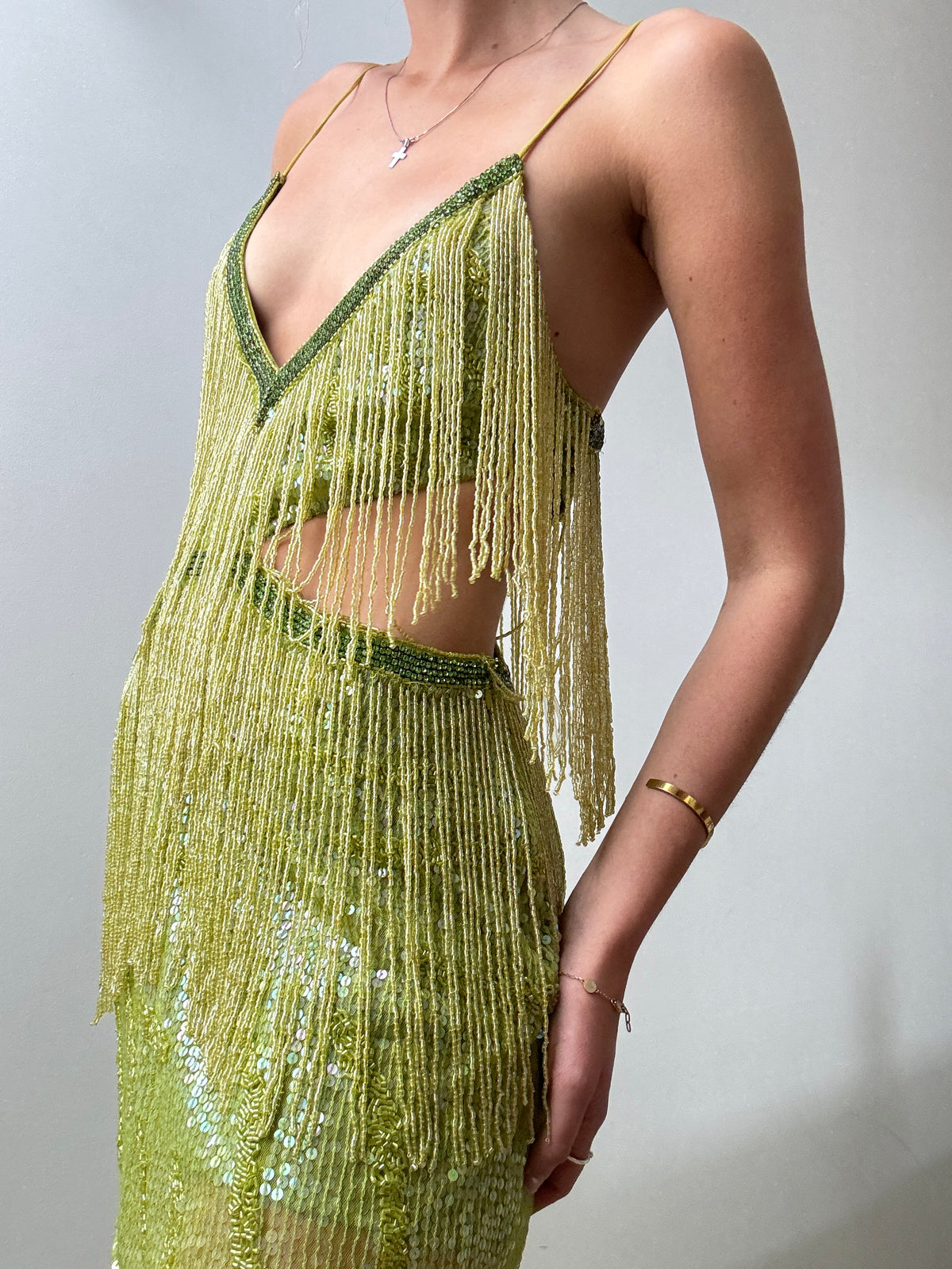 Future Nomads Tequila Sunrise Sequin Dress Lime | Jetsetbohemian Future Nomads Tequila Sunrise Sequin Dress Lime | Jetsetbohemian