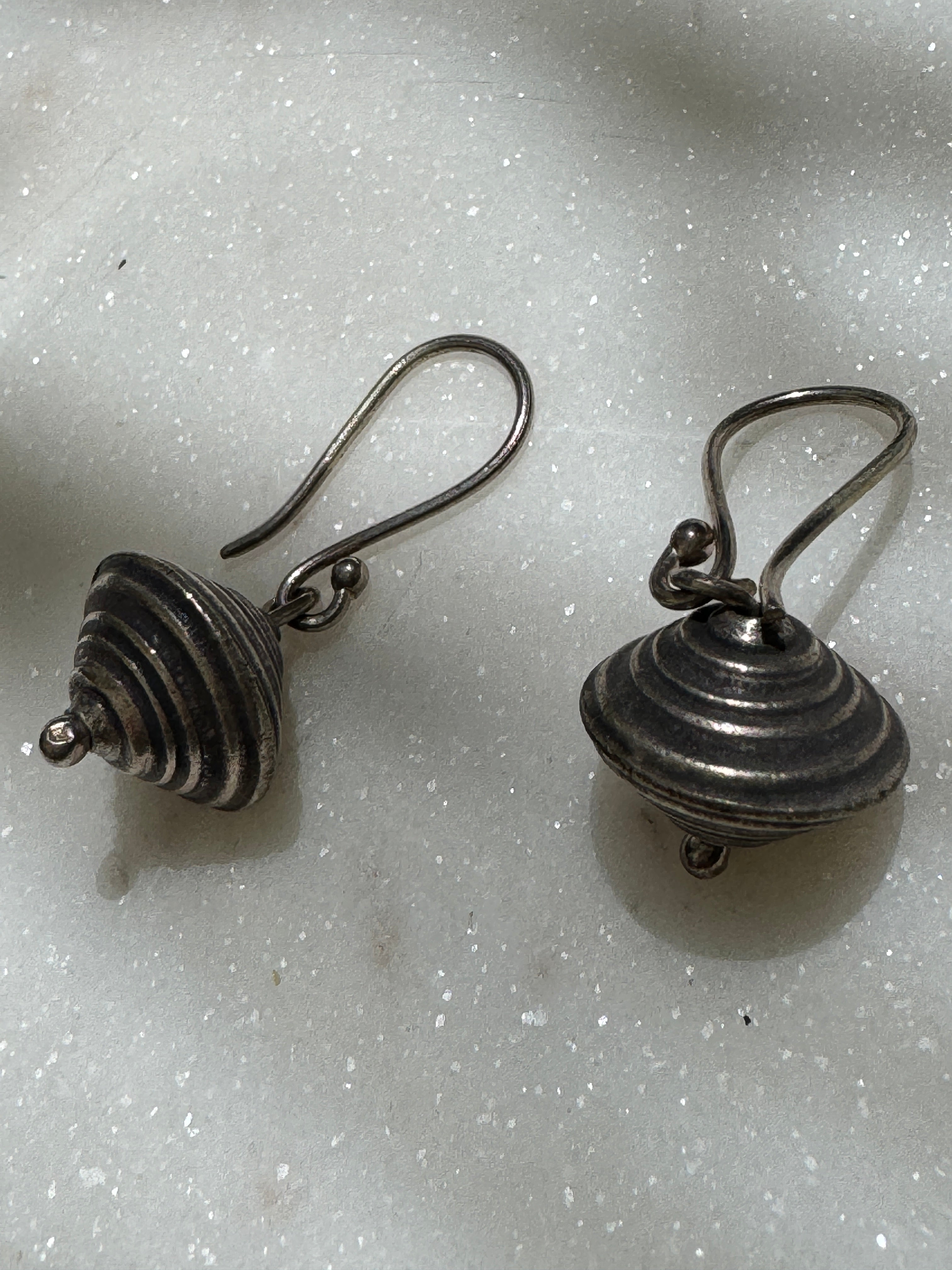 Future Nomads Earrings Large Dervish Earrings Silver