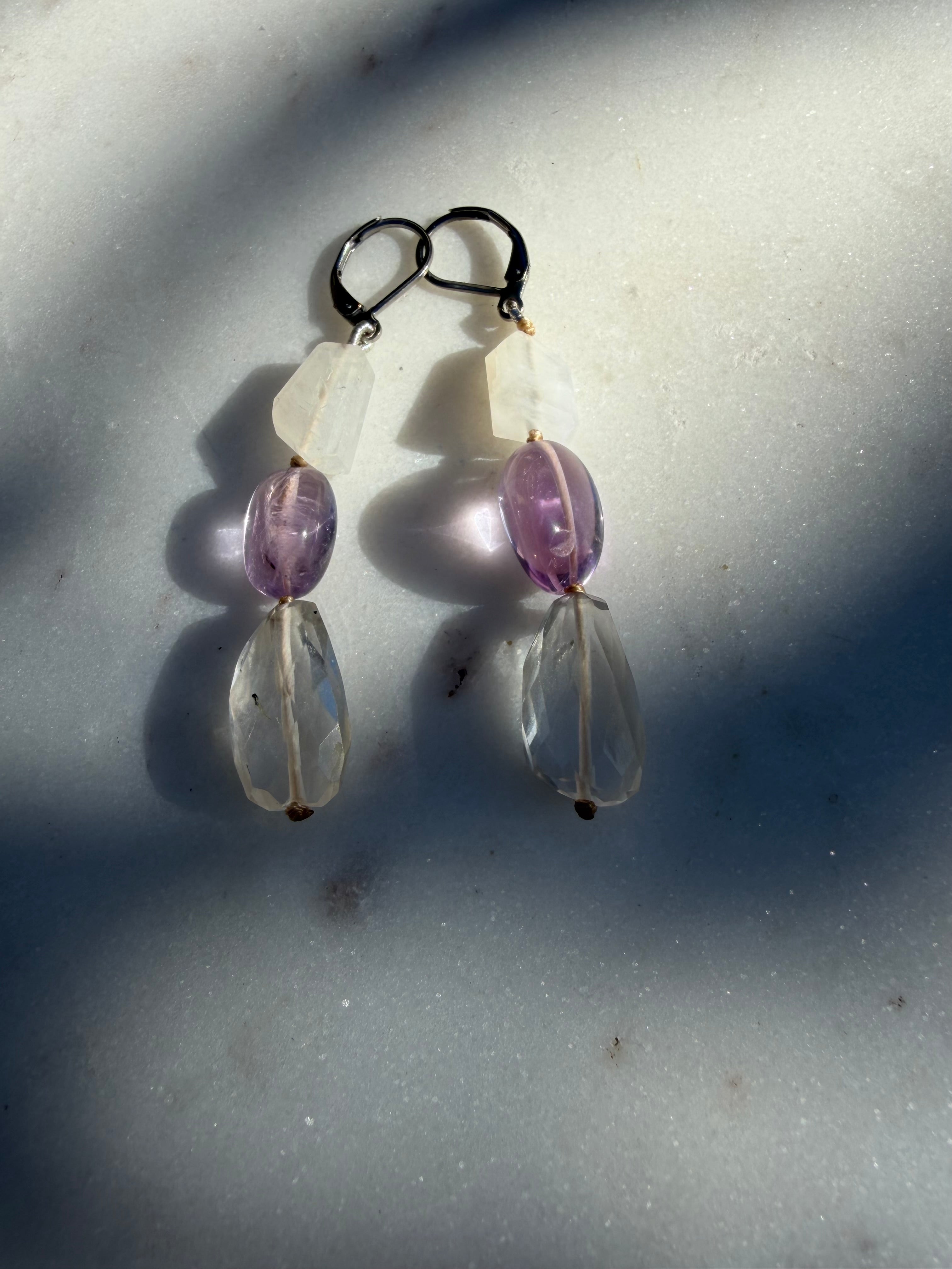 Nomad Drops Crystal Mix | Earrings
