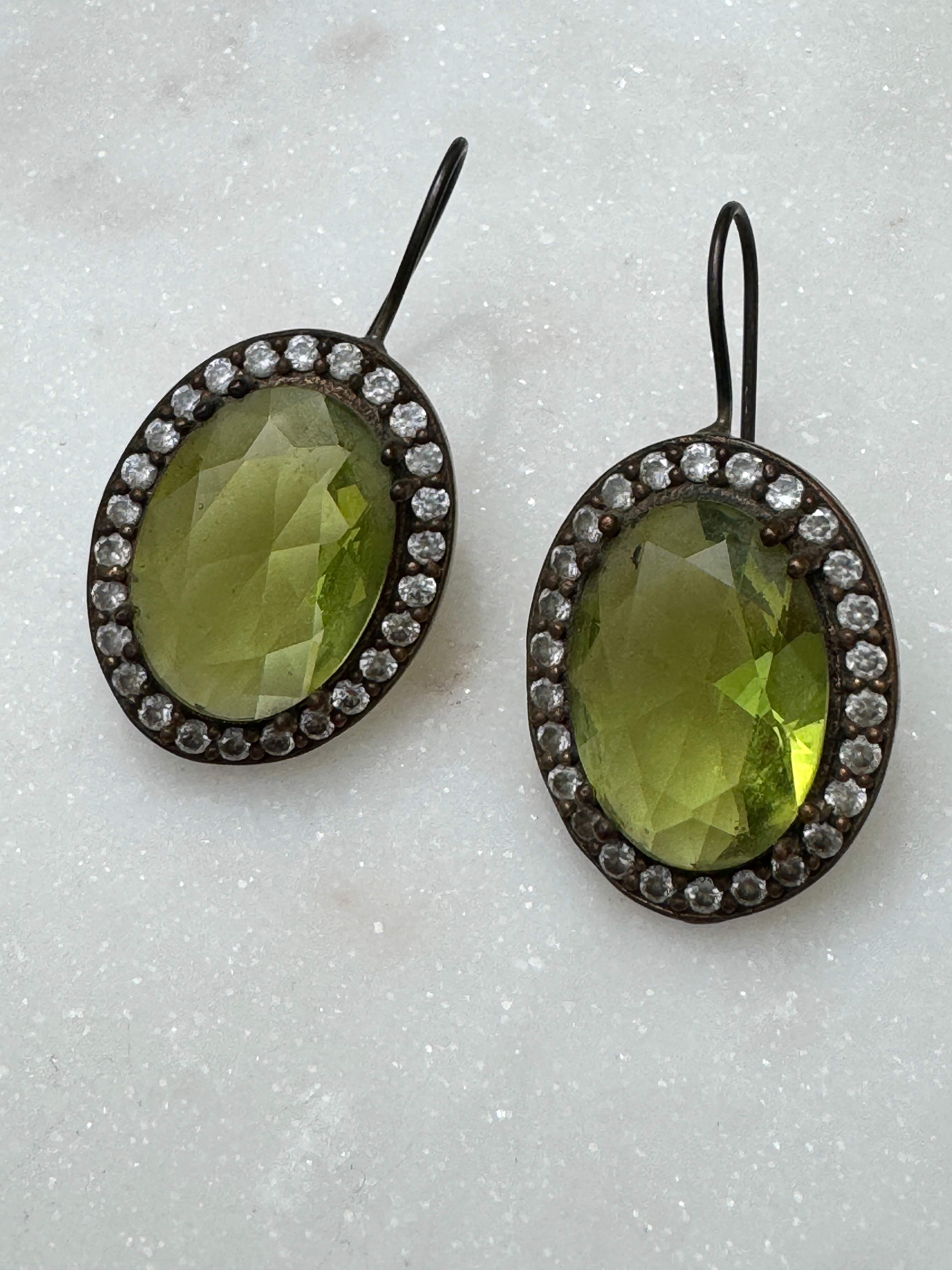 Future Nomads Earrings Turkish Crystal Earrings Green