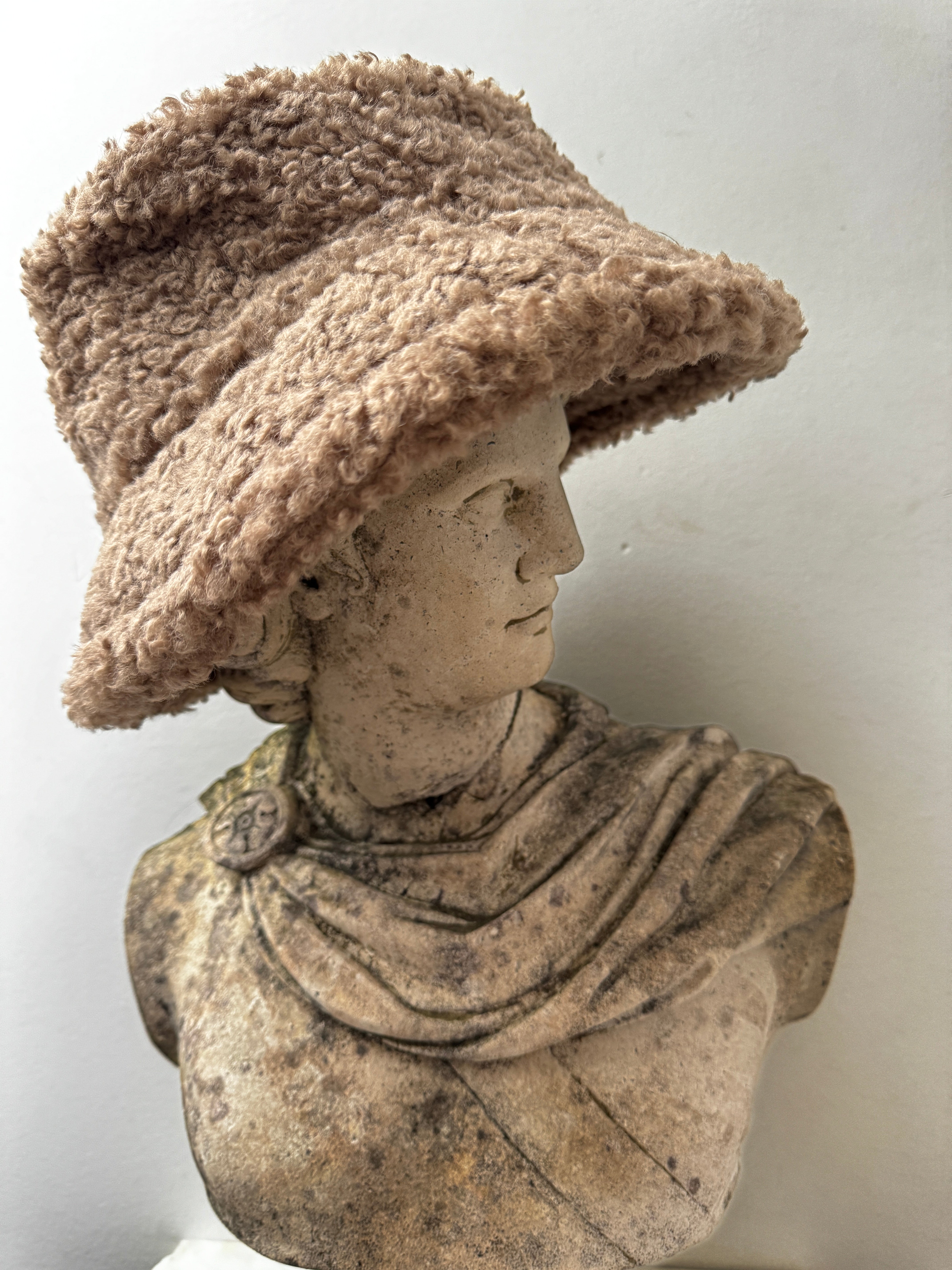 Faux Lambswool Bucket Hat Brown | Hats
