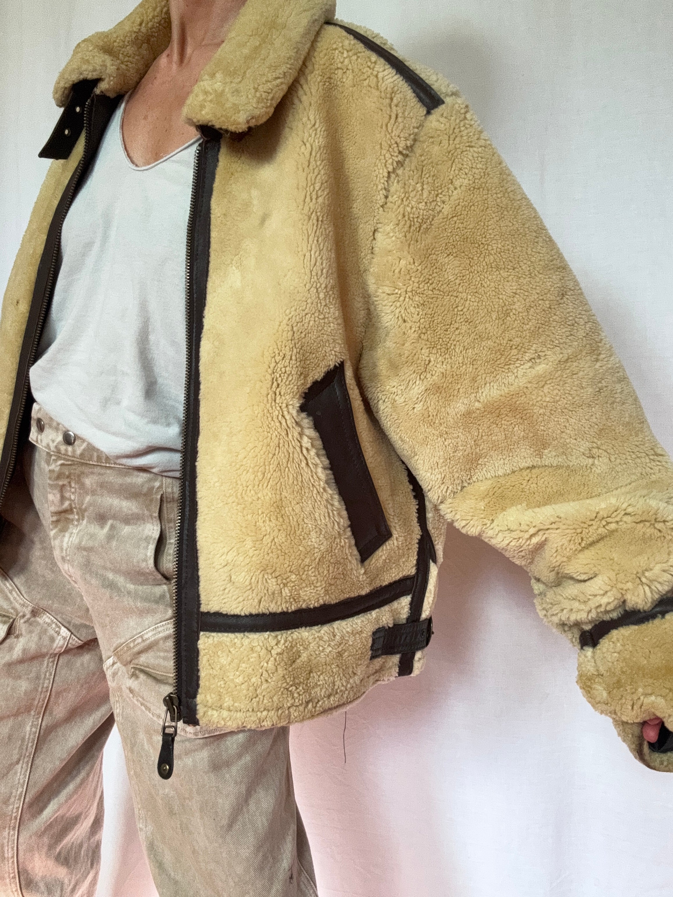 Future Nomads Jackets Large Scholt NYC Shearling