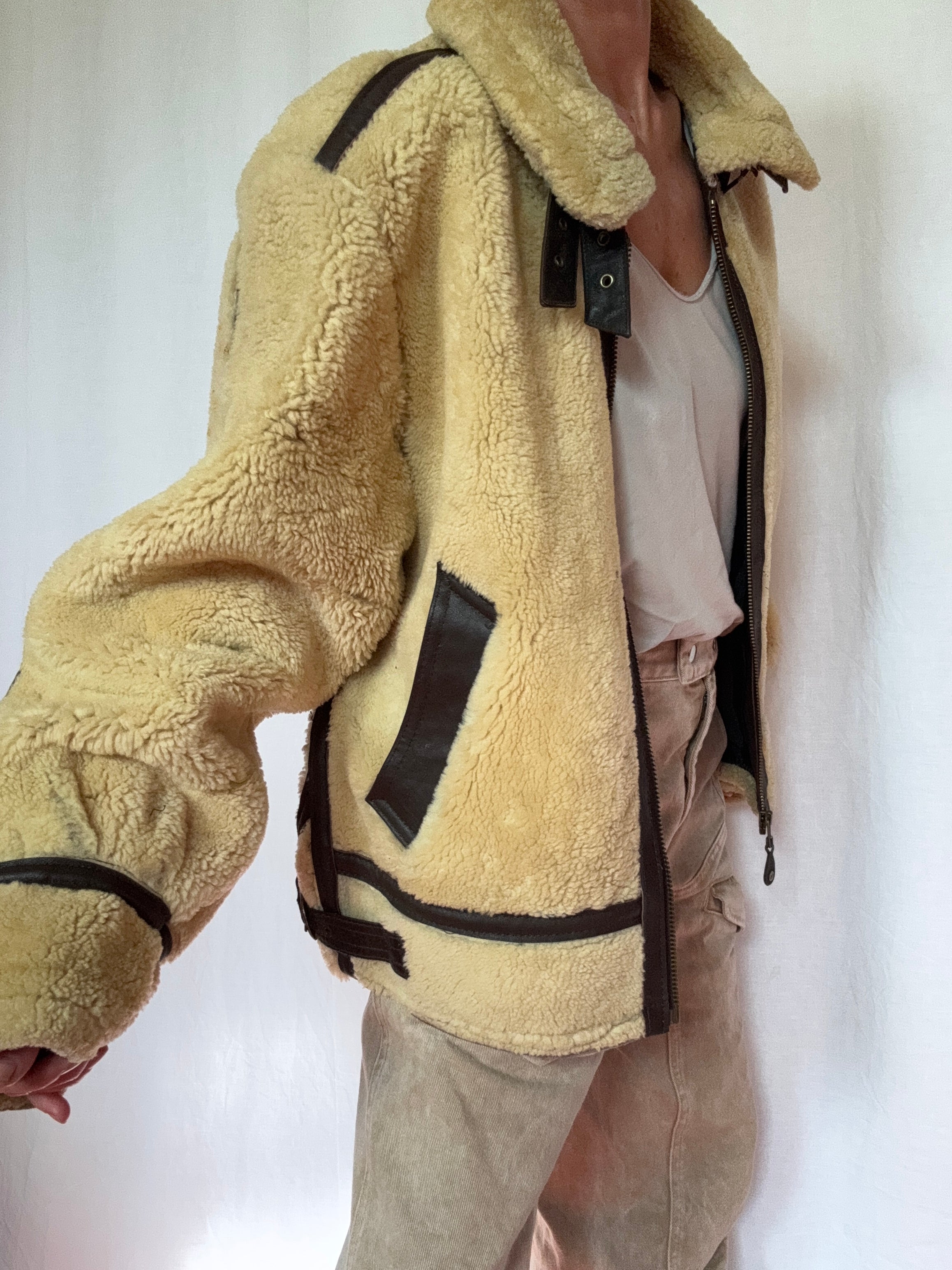 Future Nomads Jackets Large Scholt NYC Shearling