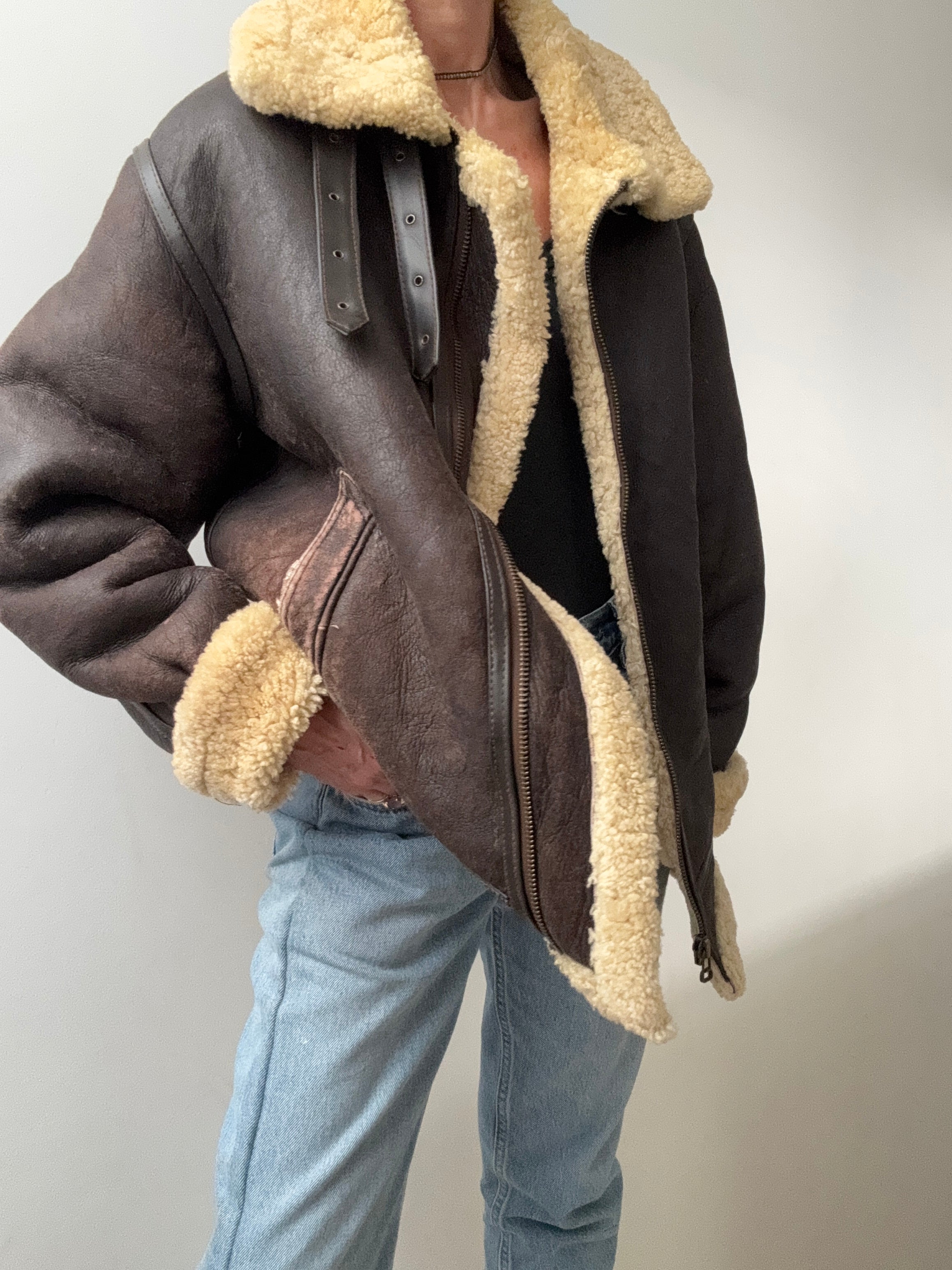 Future Nomads Jackets Large-XLarge Original Vintage Shearling Jacket