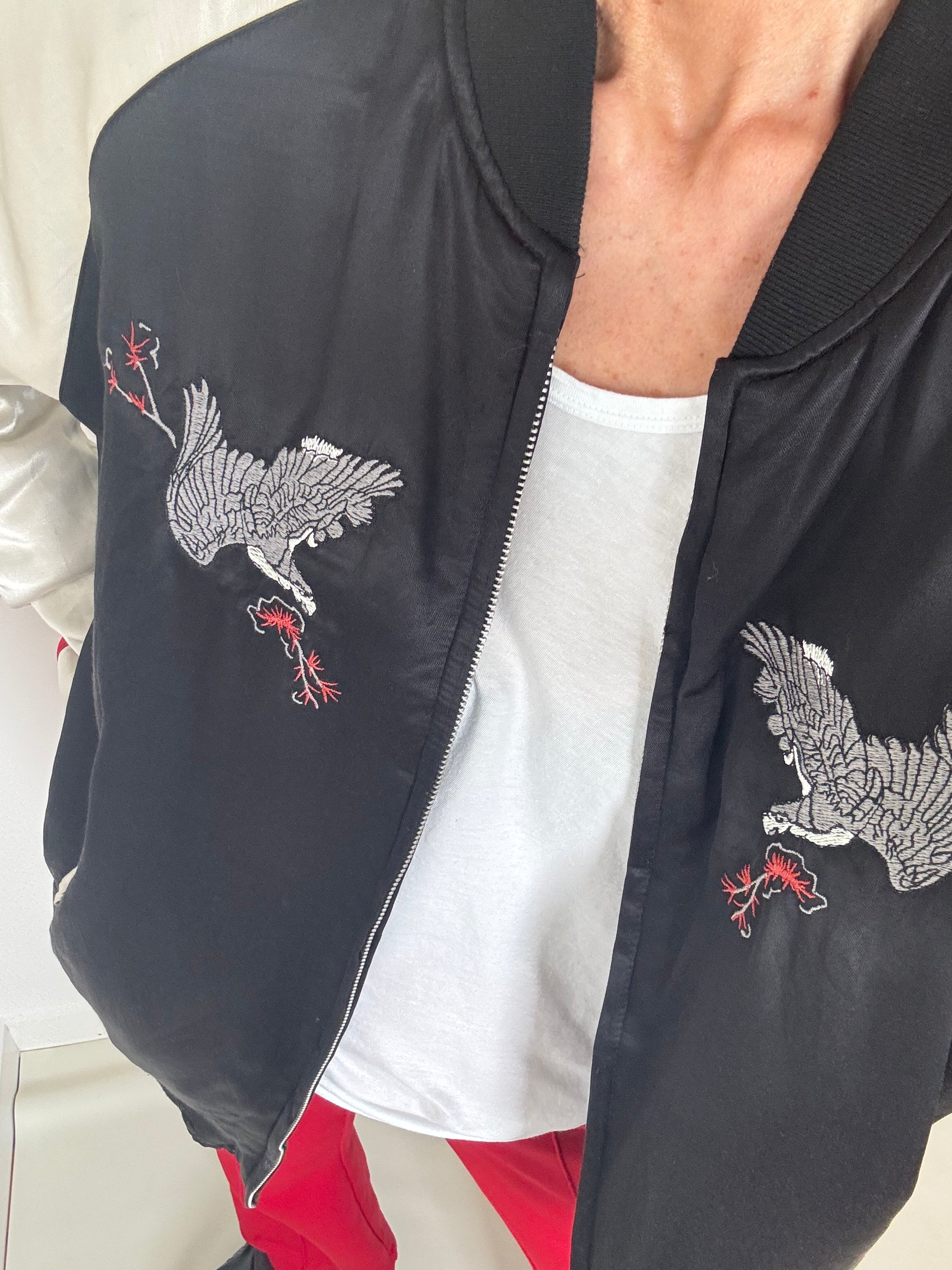 Reversible Satin Kyoto Bomber Jacket | Jackets