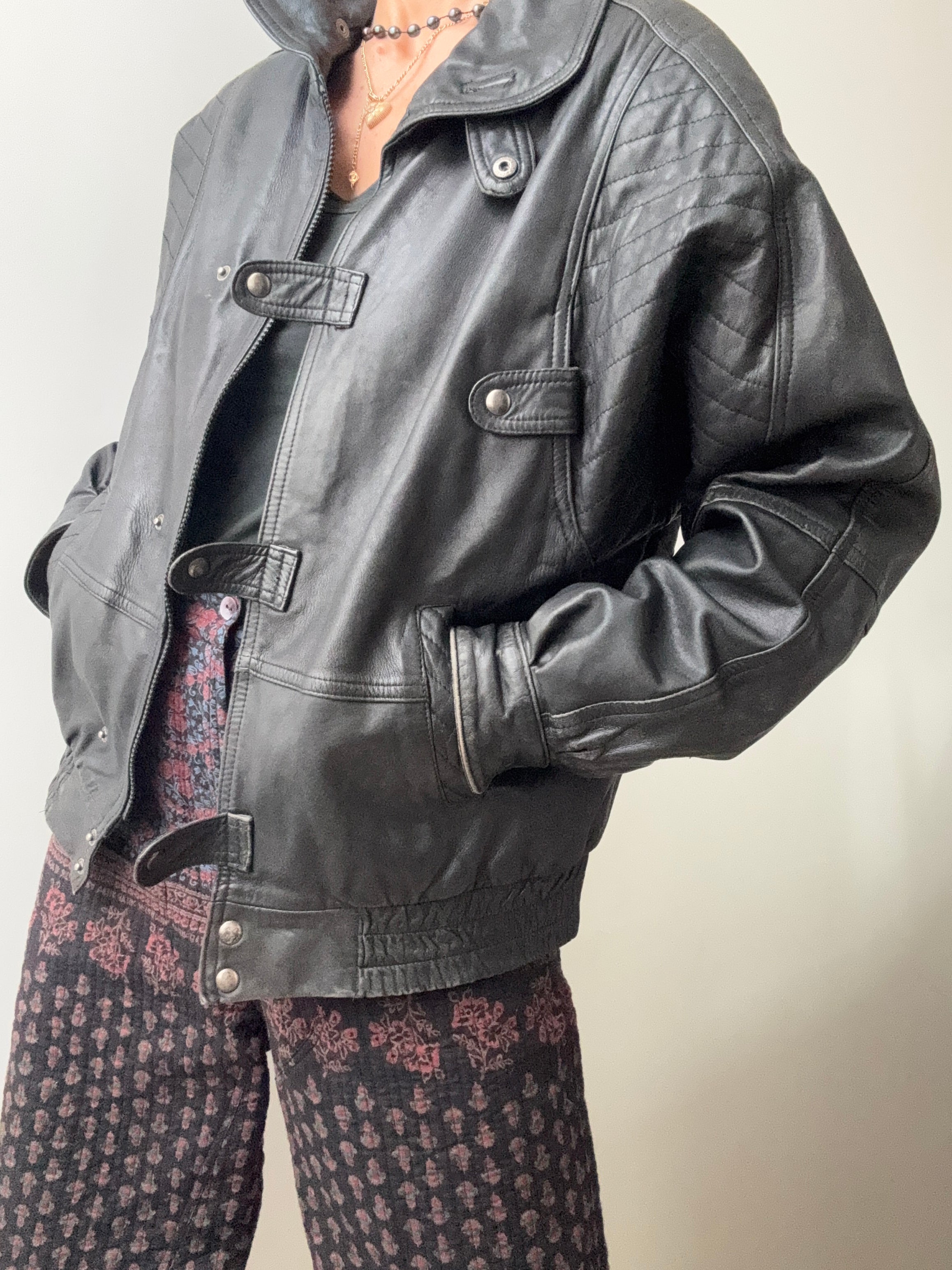 C Rene C Vintage Leather Jacket | Jackets