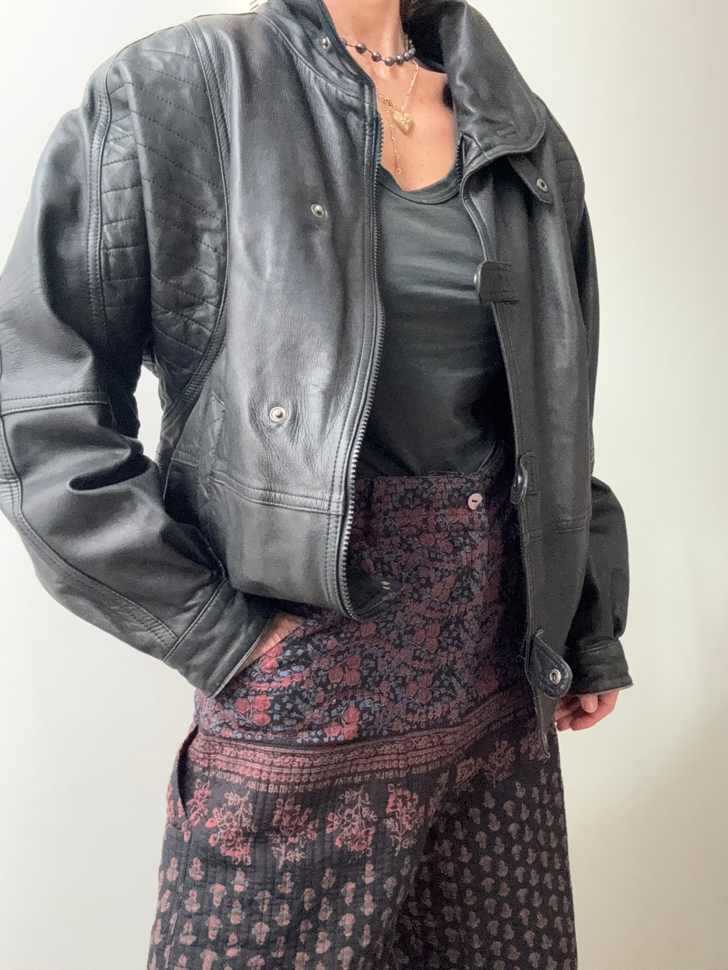 C Rene C Vintage Leather Jacket | Jackets