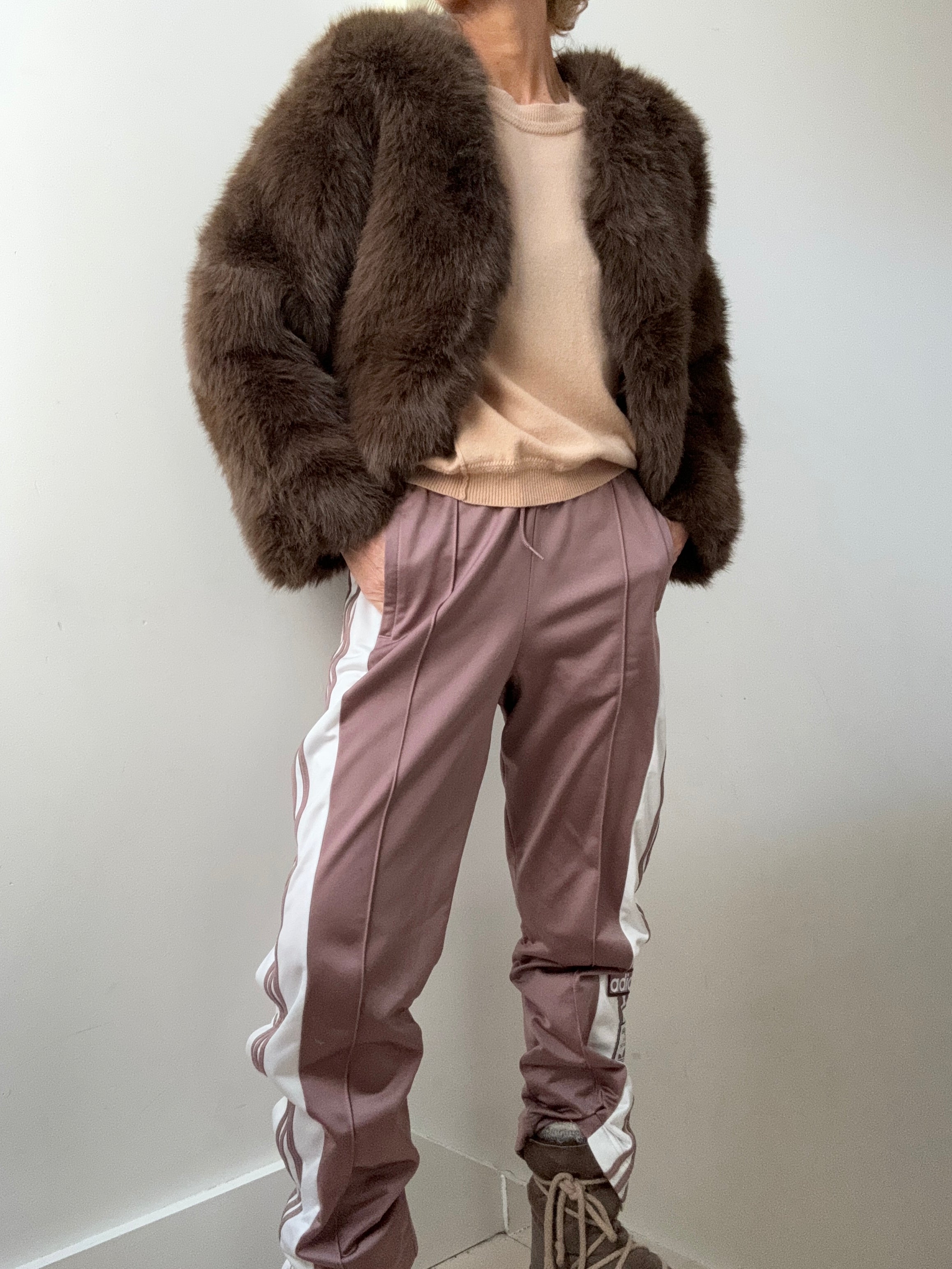 Future Nomads Jackets Medium Cropped Cacao Fur