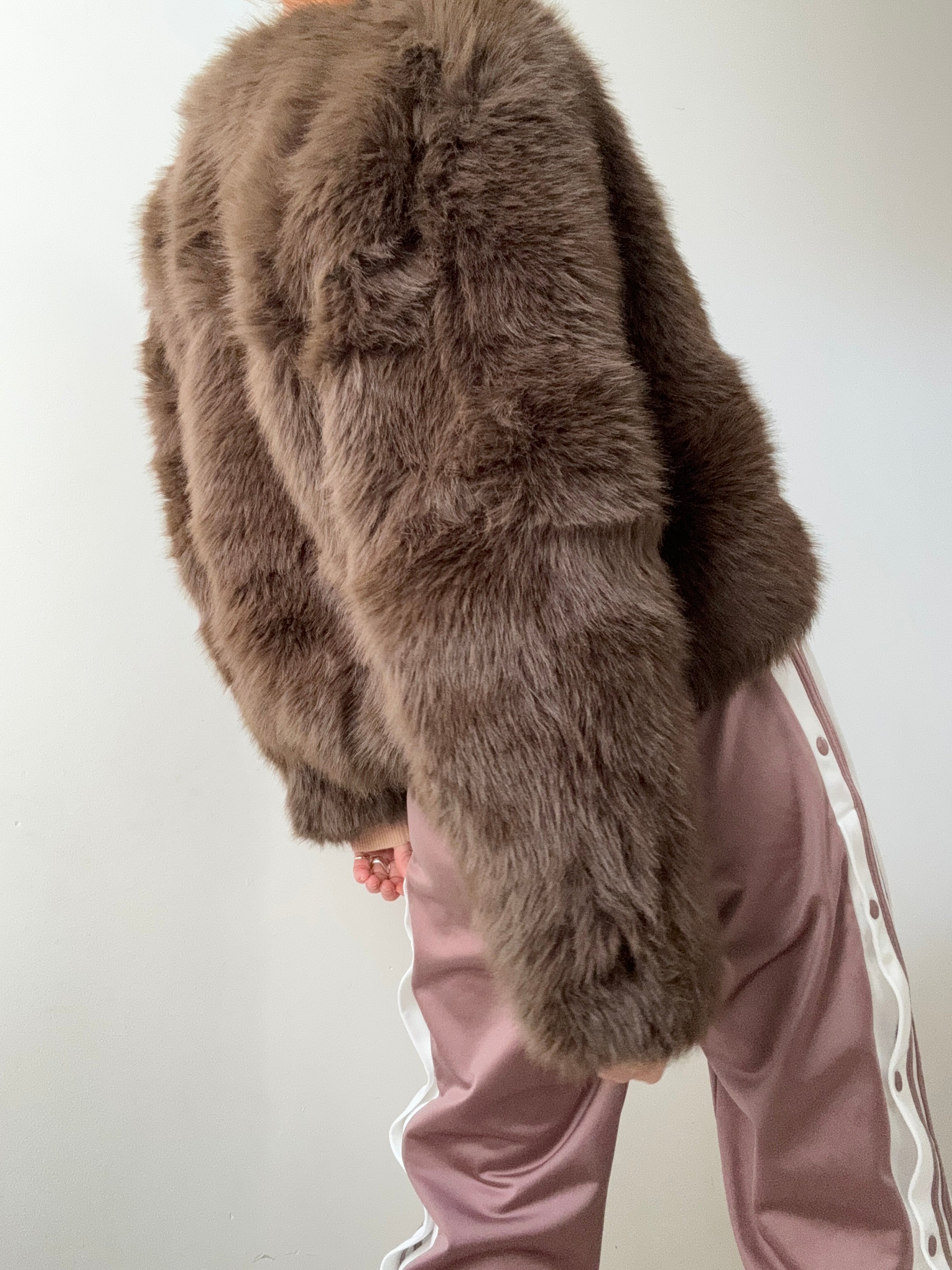Future Nomads Jackets Medium Cropped Cacao Fur