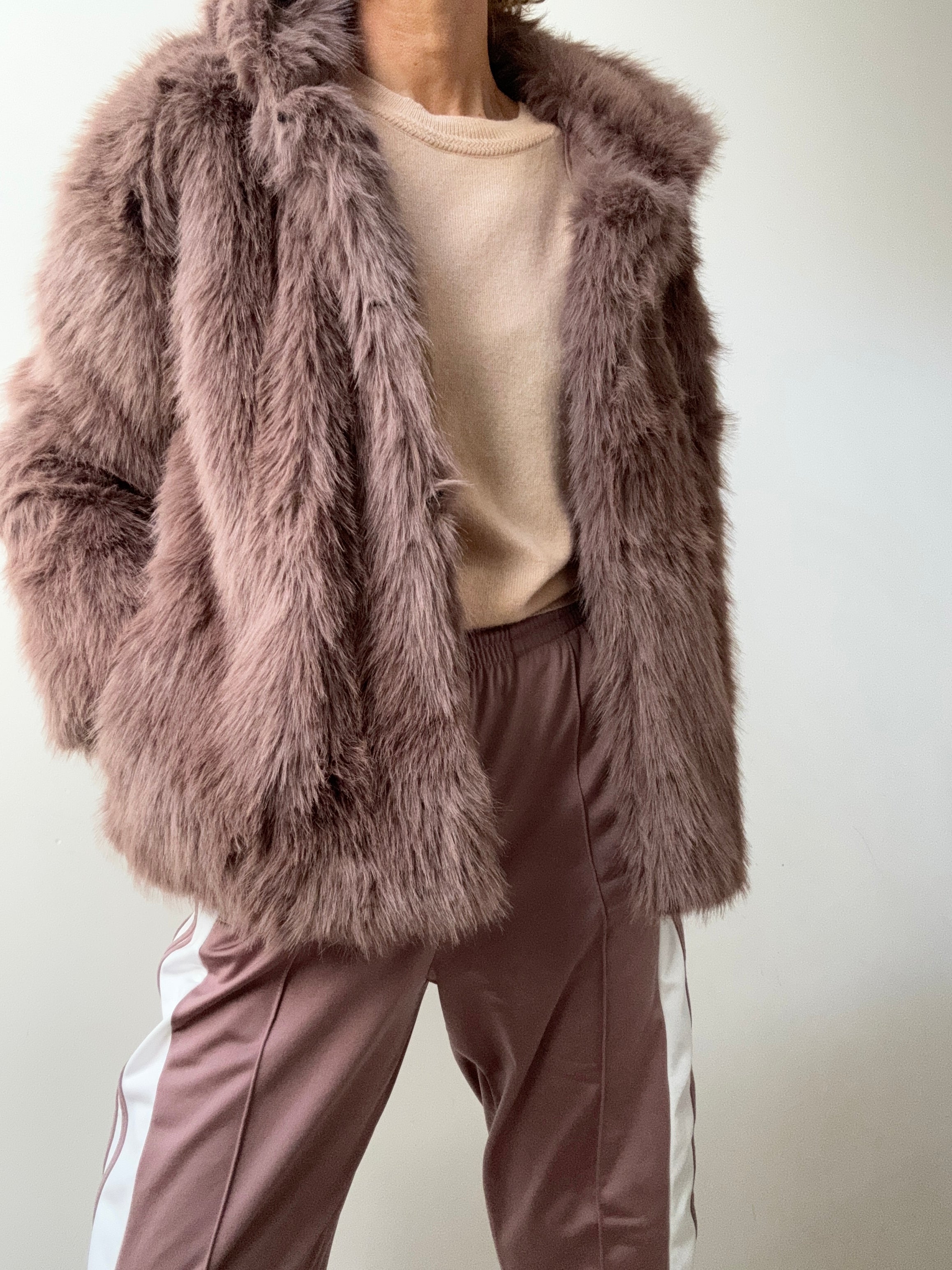 Cropped Hood Fur | Jackets