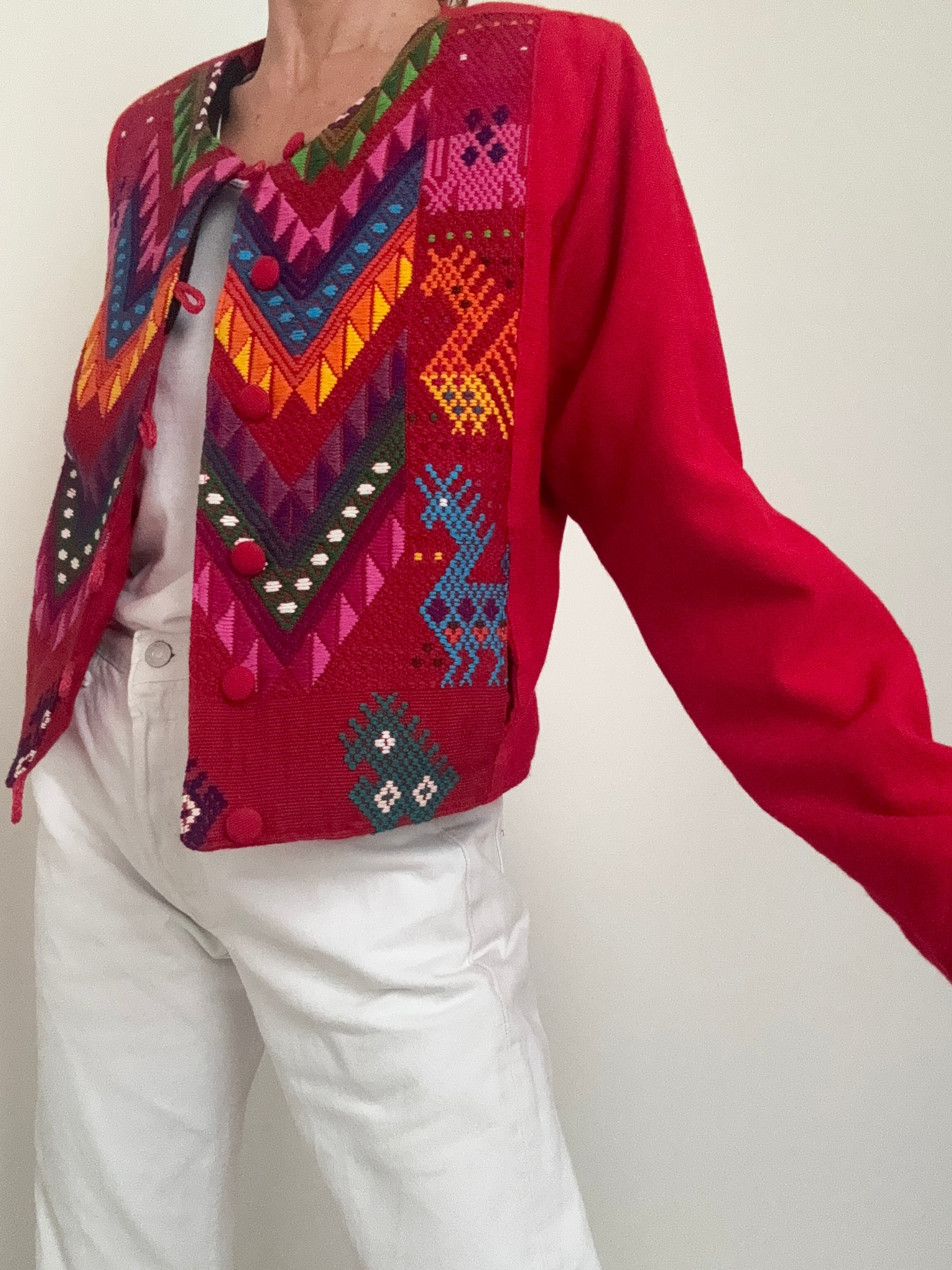 Future Nomads Jackets Medium Frida Vintage Mexican Embroidered Jacket