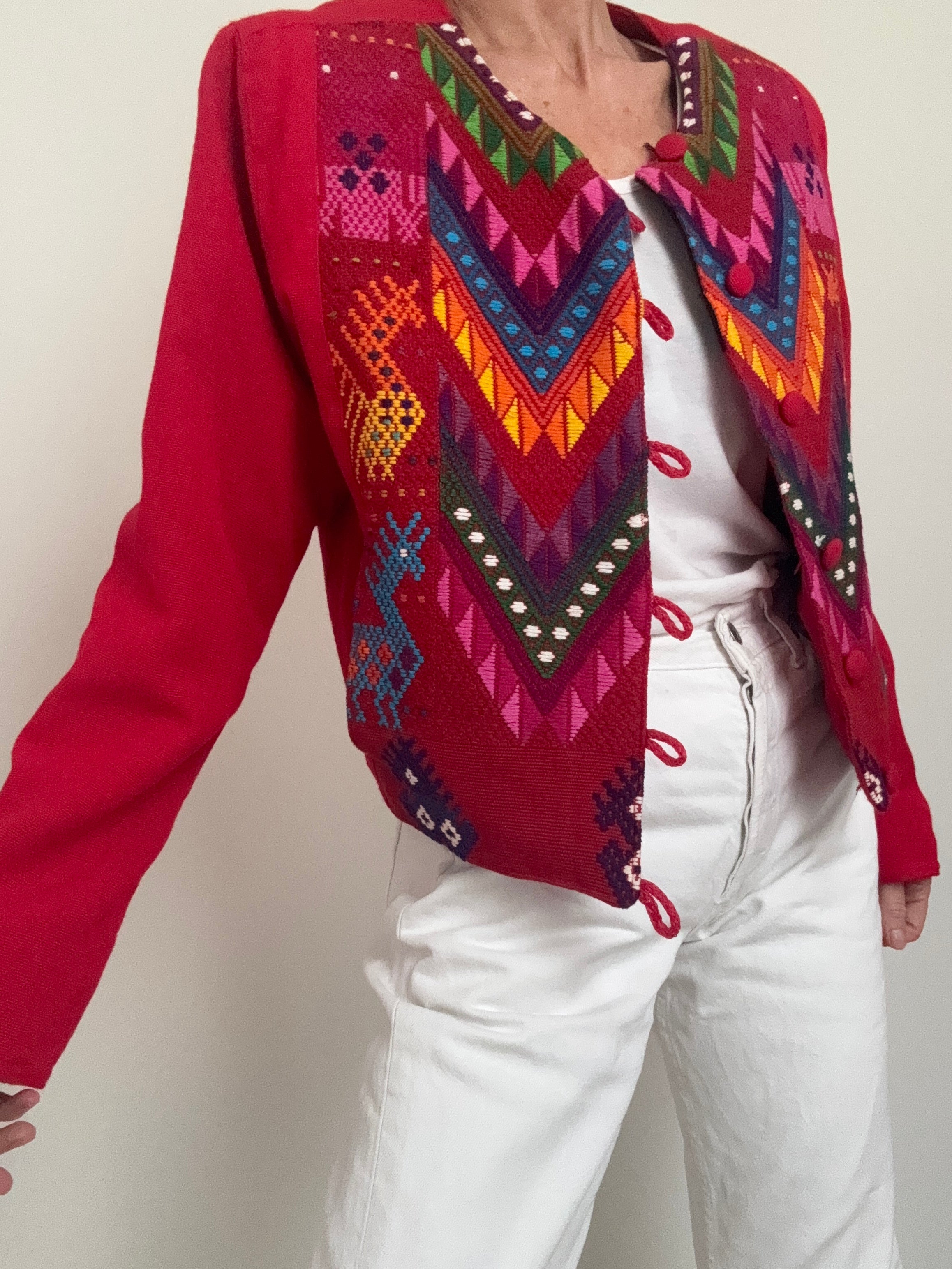 Future Nomads Jackets Medium Frida Vintage Mexican Embroidered Jacket