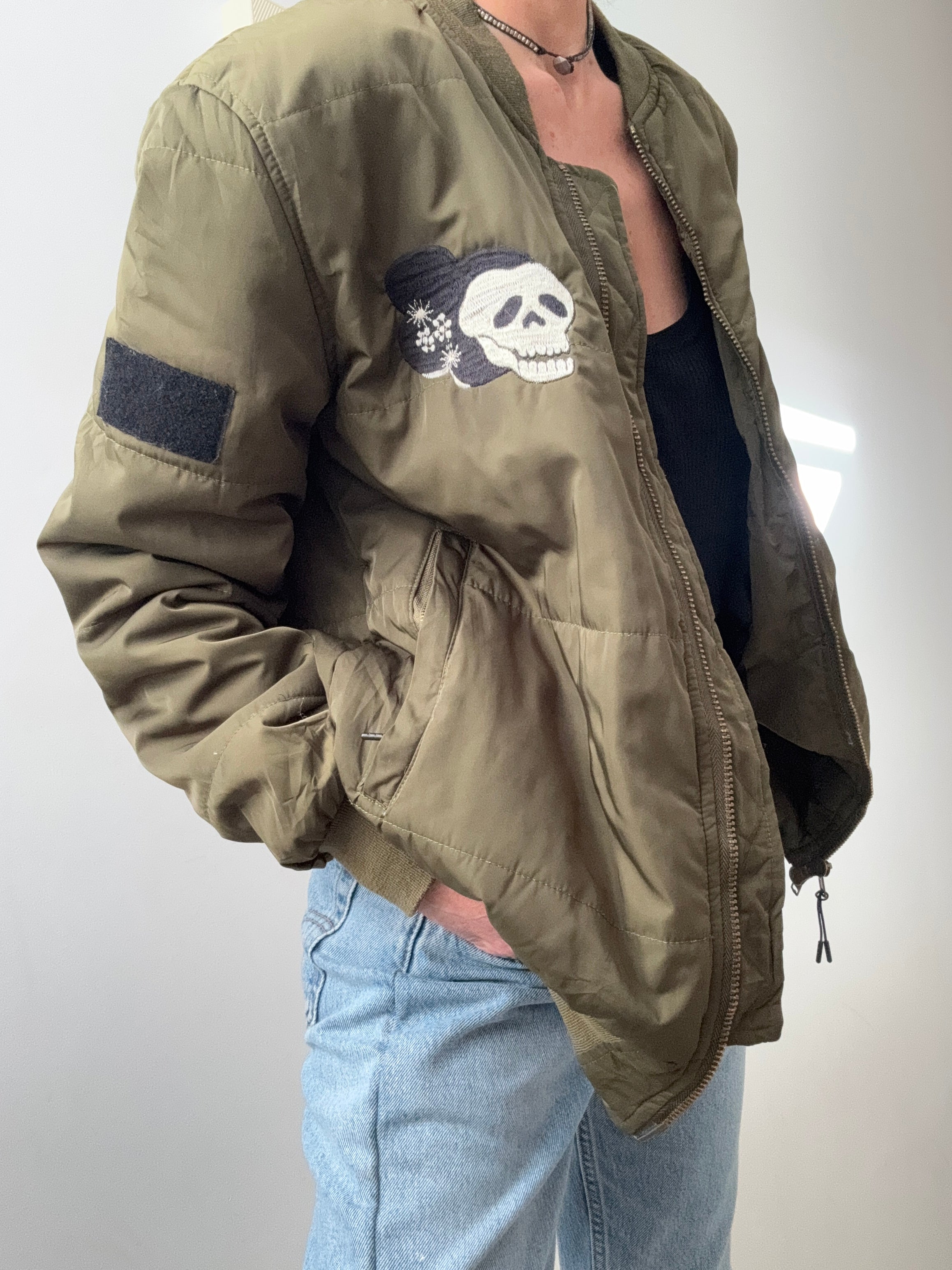 Future Nomads Jackets Medium Kyoto Green Bomber