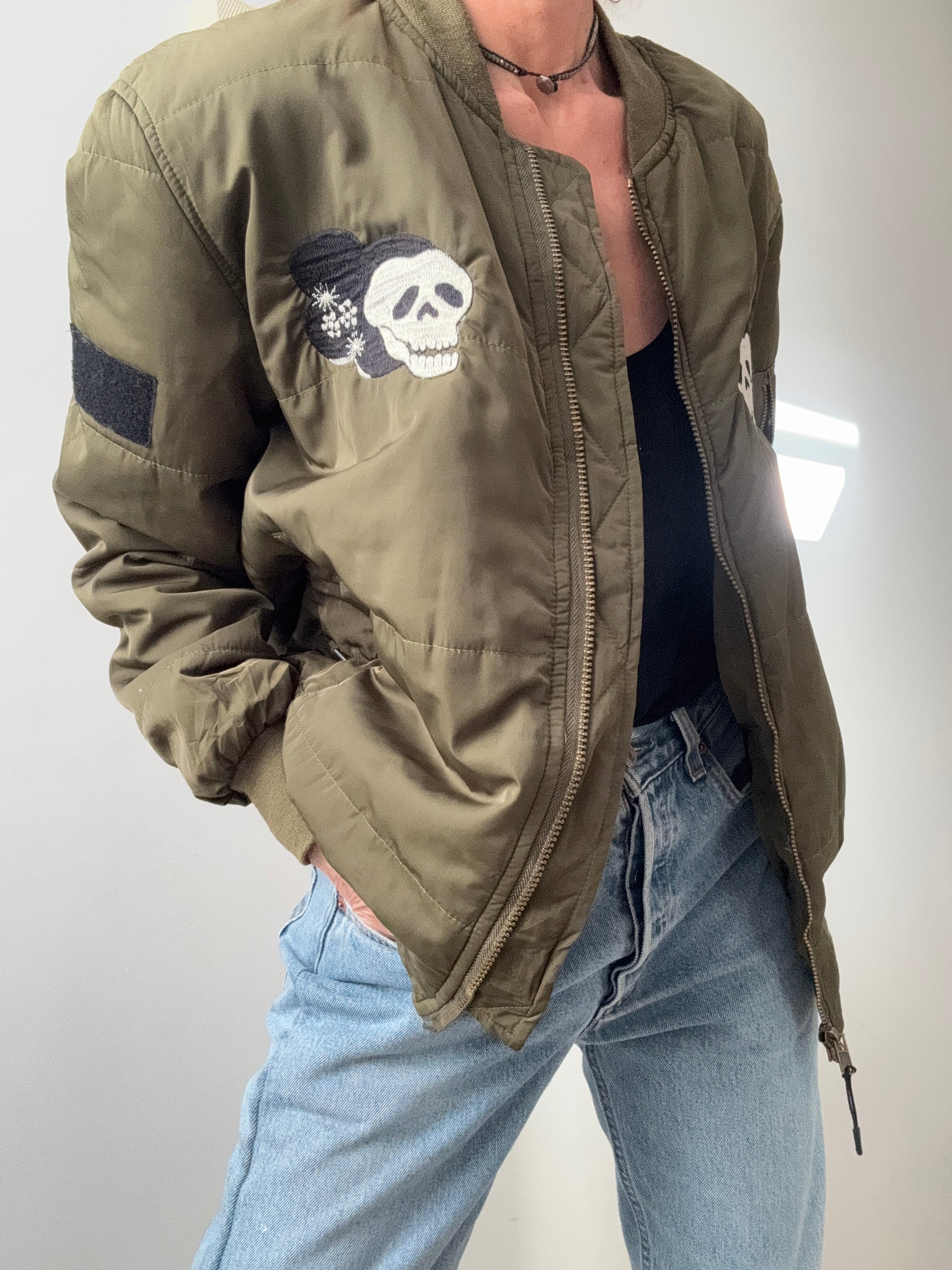 Future Nomads Jackets Medium Kyoto Green Bomber