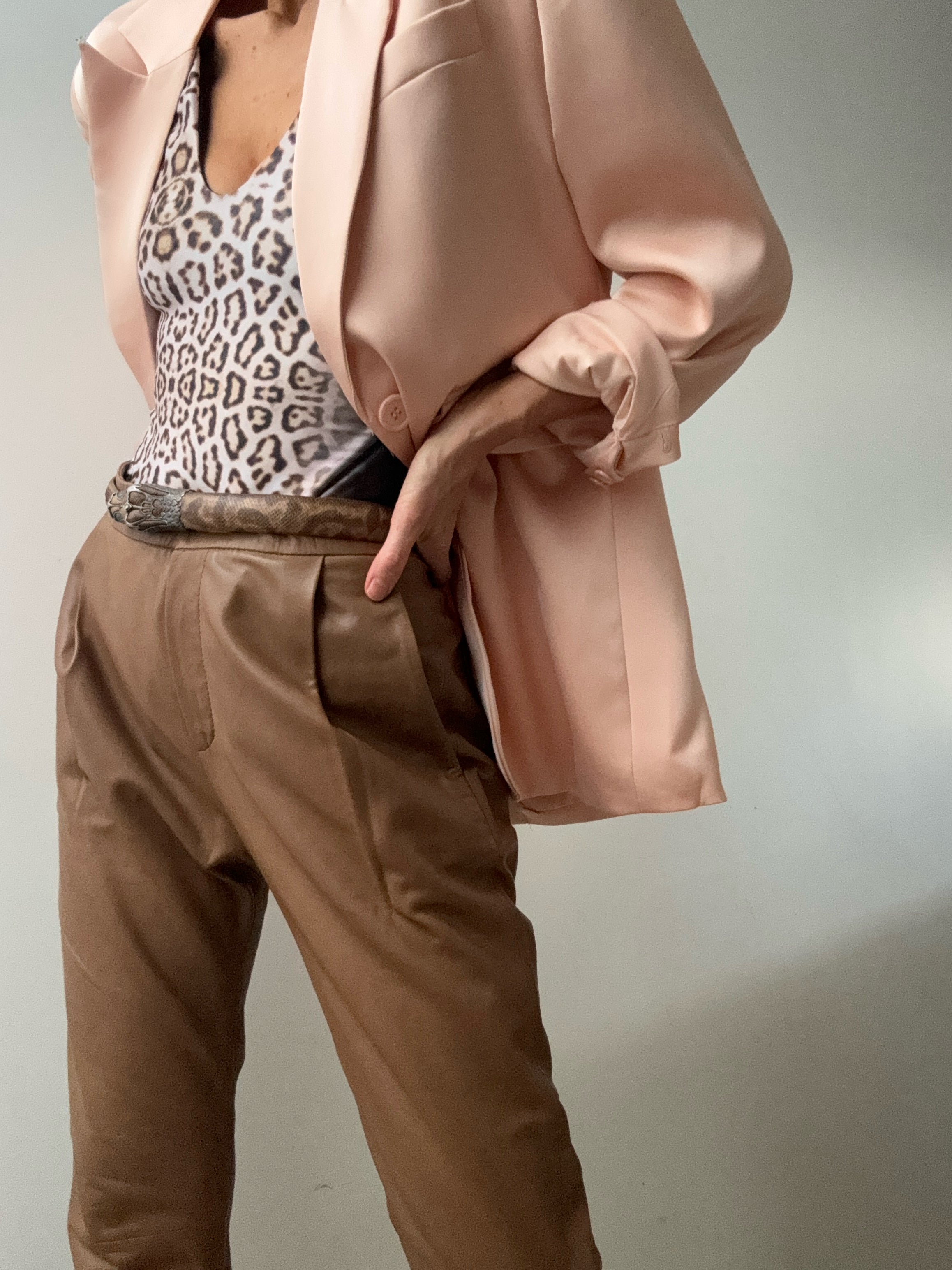 Satin Blazer Peach | Jackets