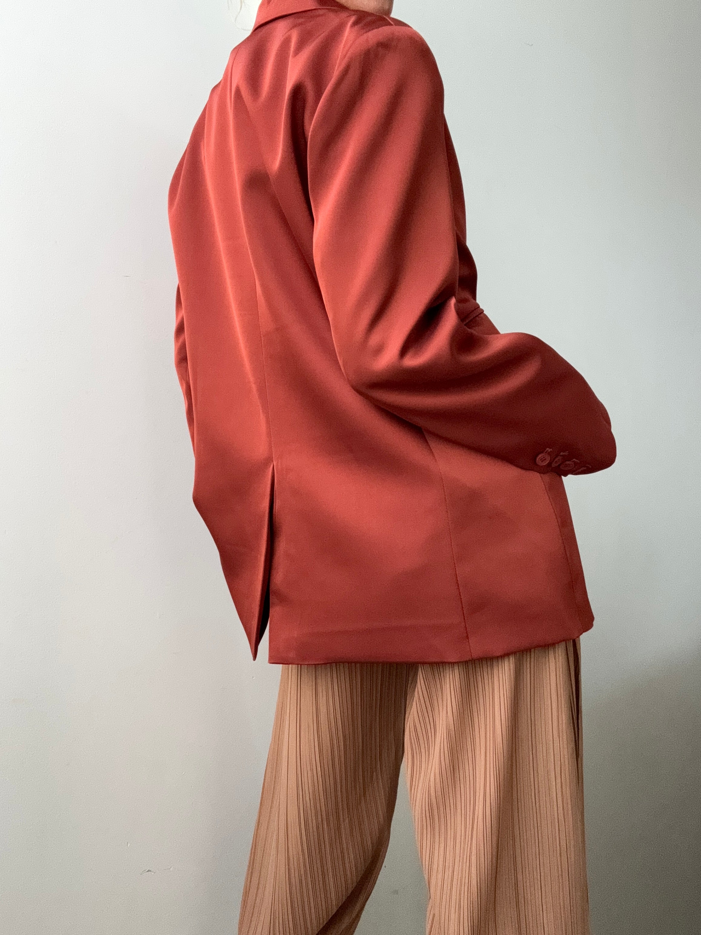 Future Nomads Jackets Satin Blazer Rust