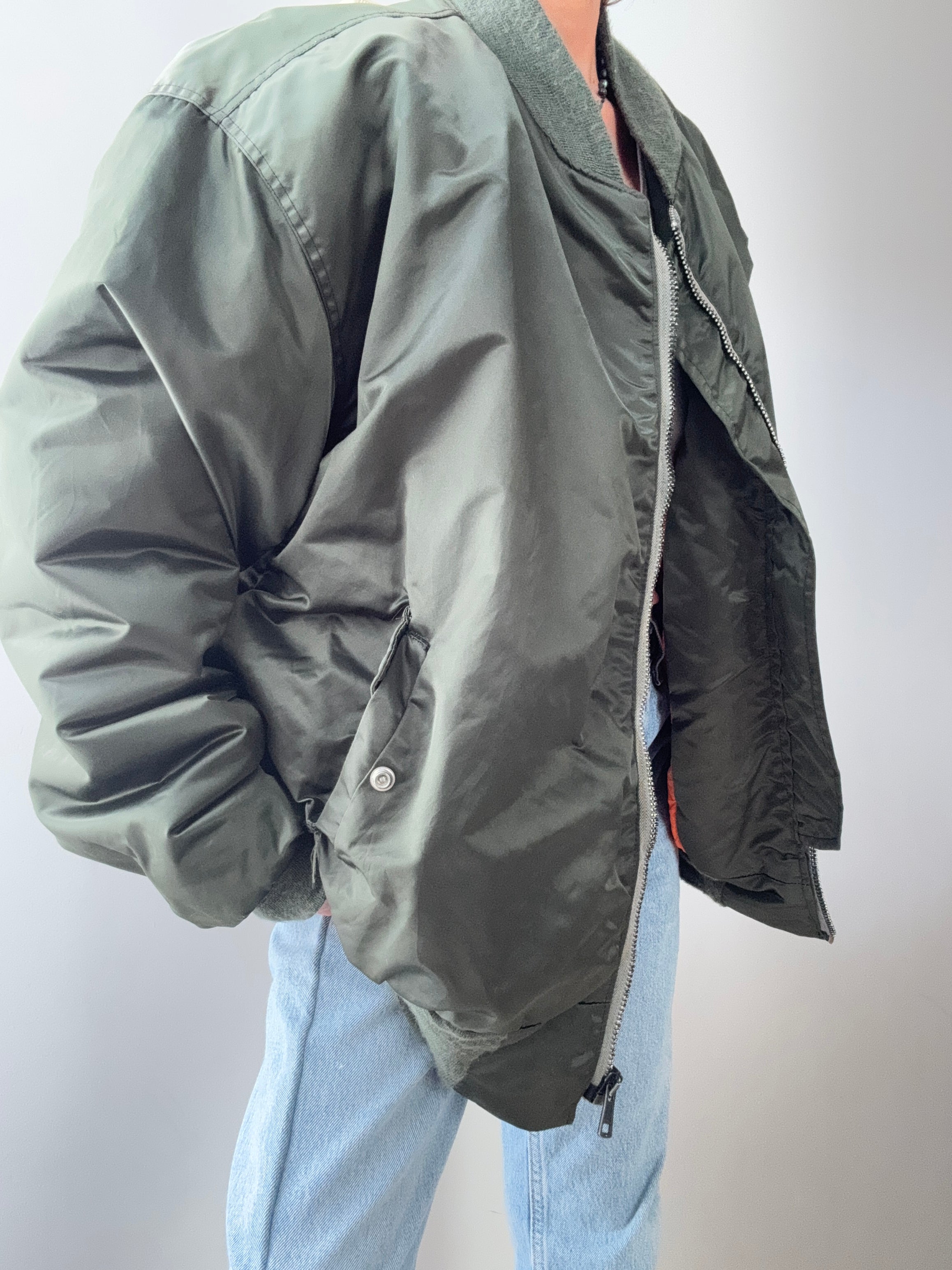 Army Green Bomber Jacket Japan | Jackets