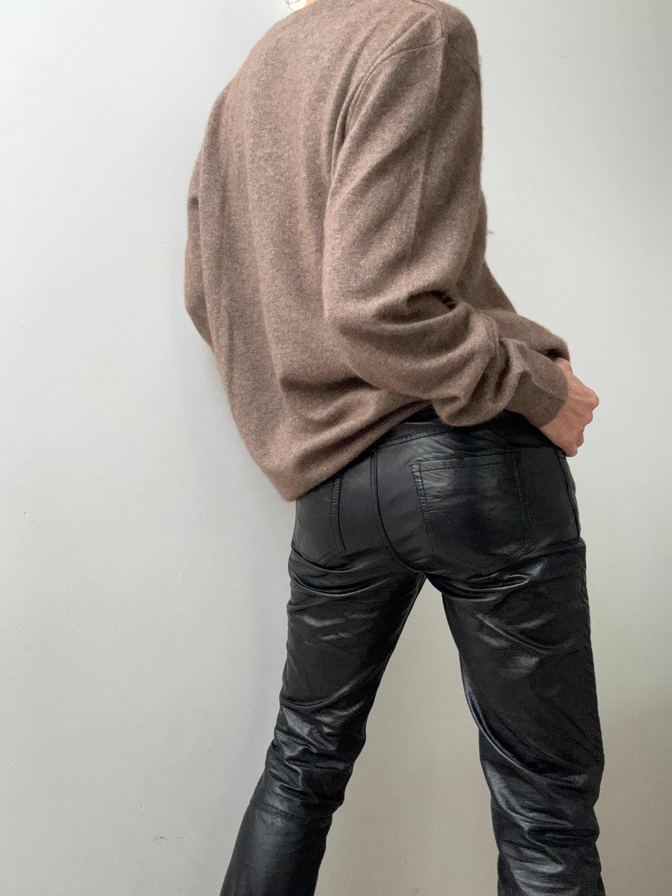 Classic Mens Cashmere V Neck Natural | Jumpers
