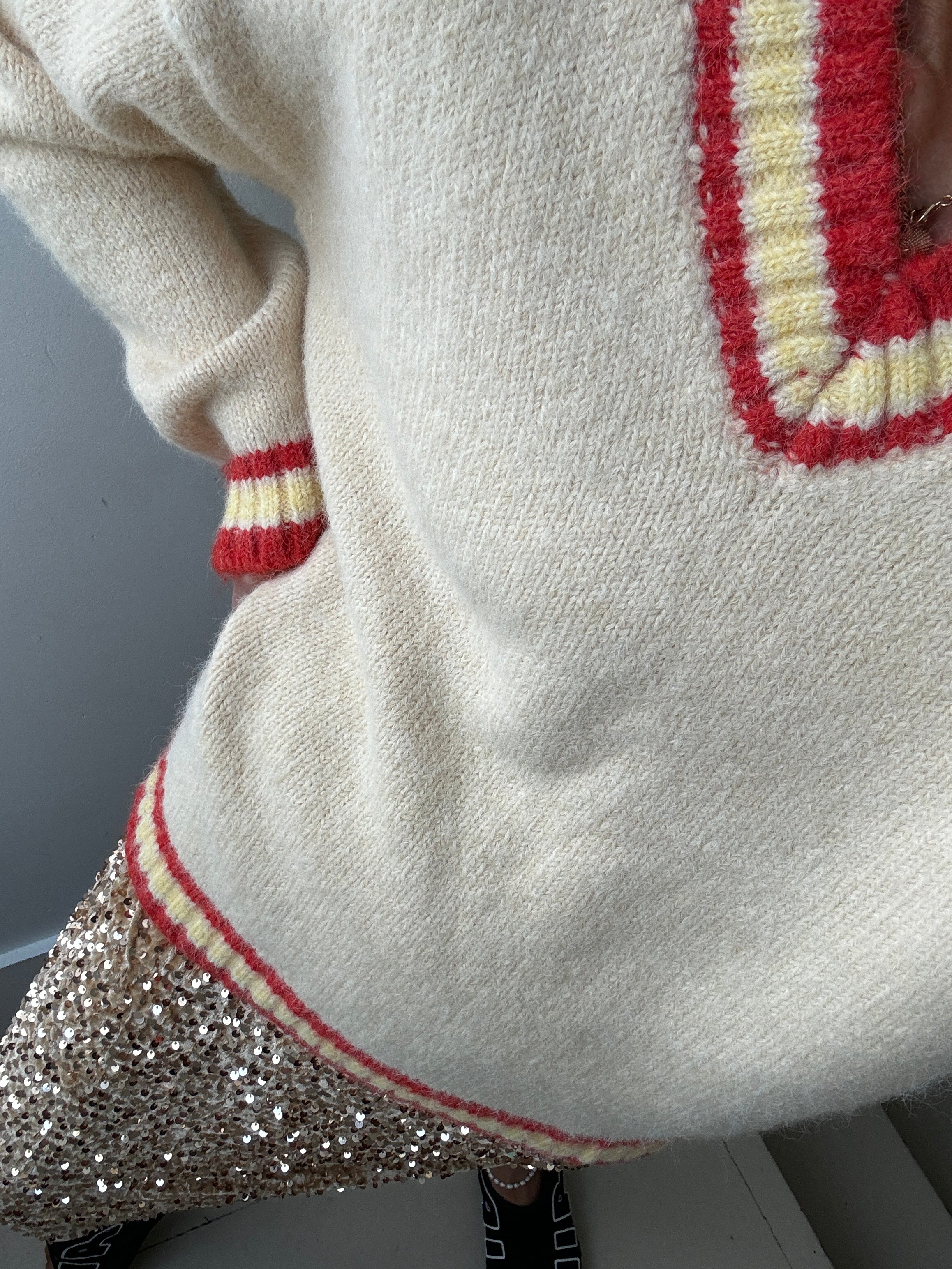 V Neck College Jumper | Jumpers