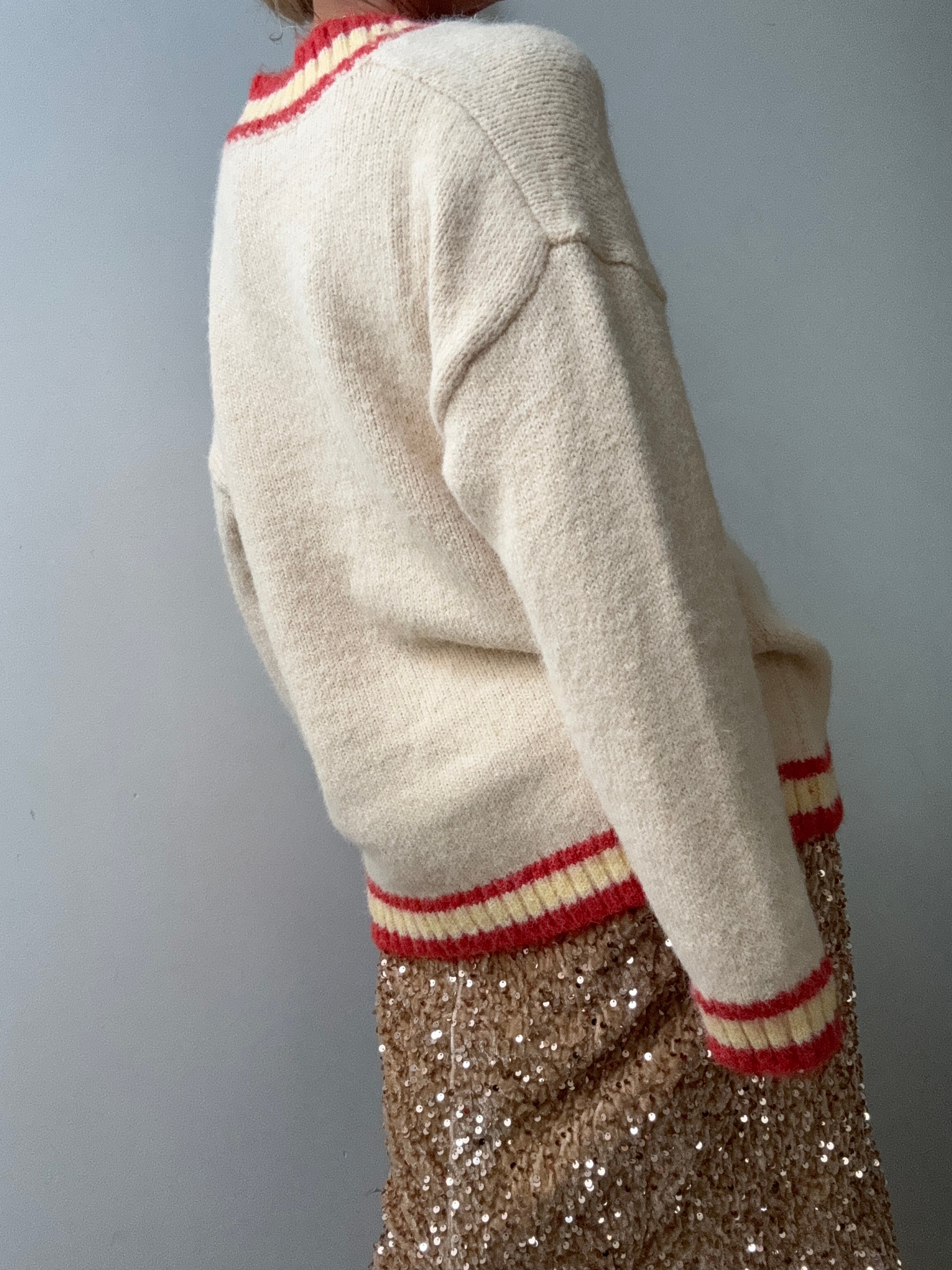 V Neck College Jumper | Jumpers