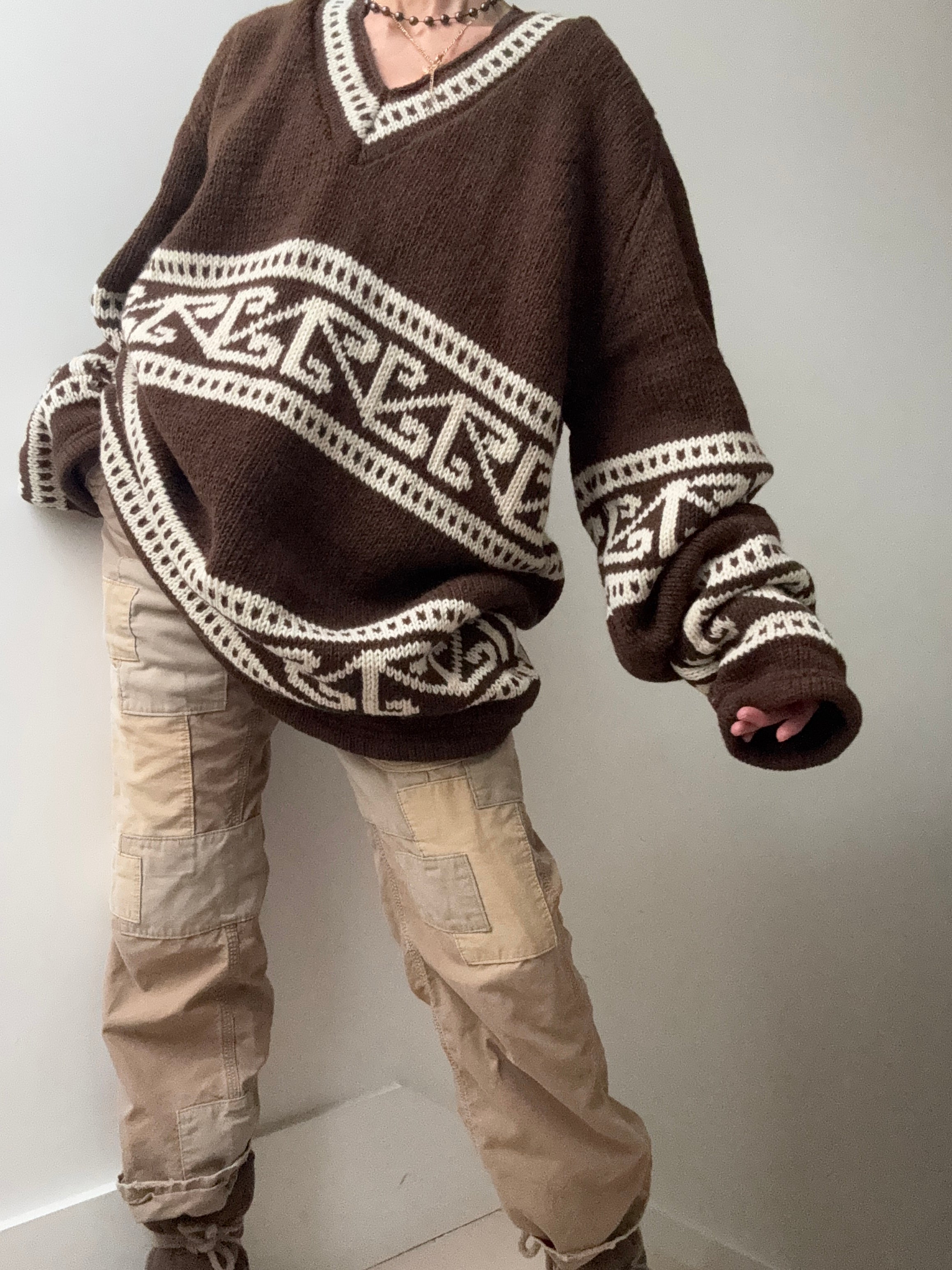 Motif Handnknit Jumper | Jumpers