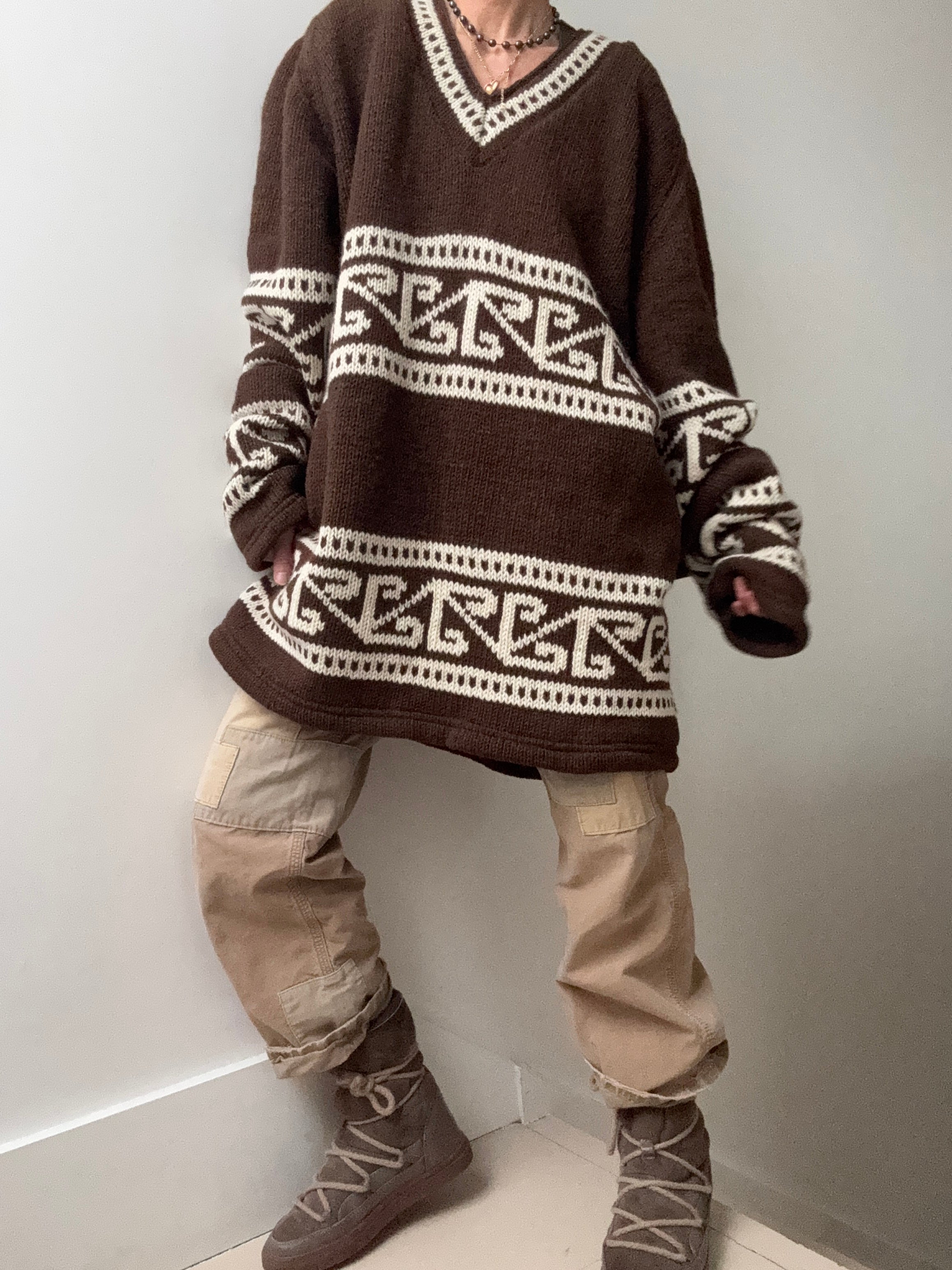 Motif Handnknit Jumper | Jumpers