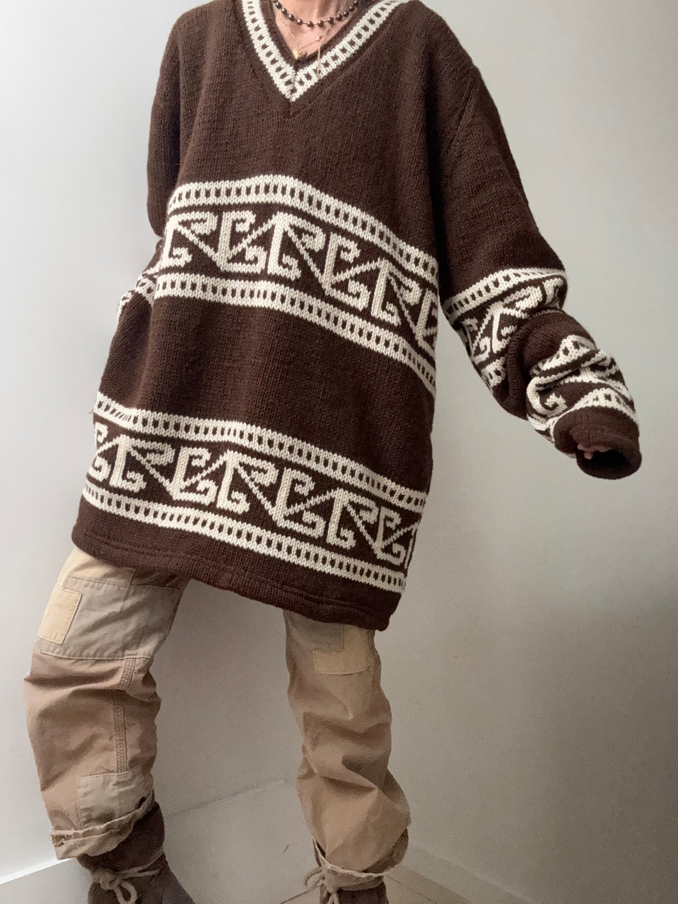 Motif Handnknit Jumper | Jumpers