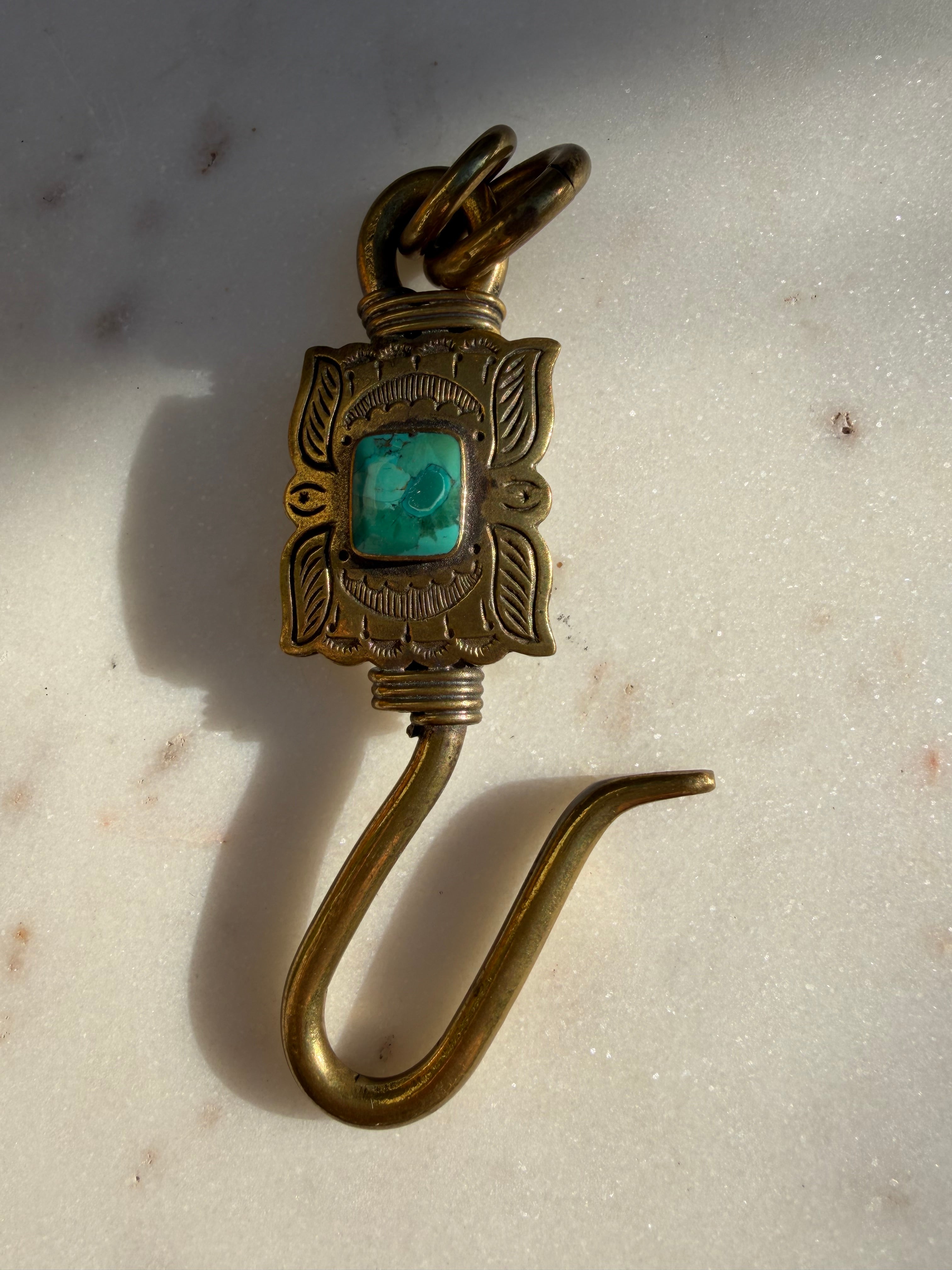 Future Nomads Key Rings Key Ring Square Turquoise