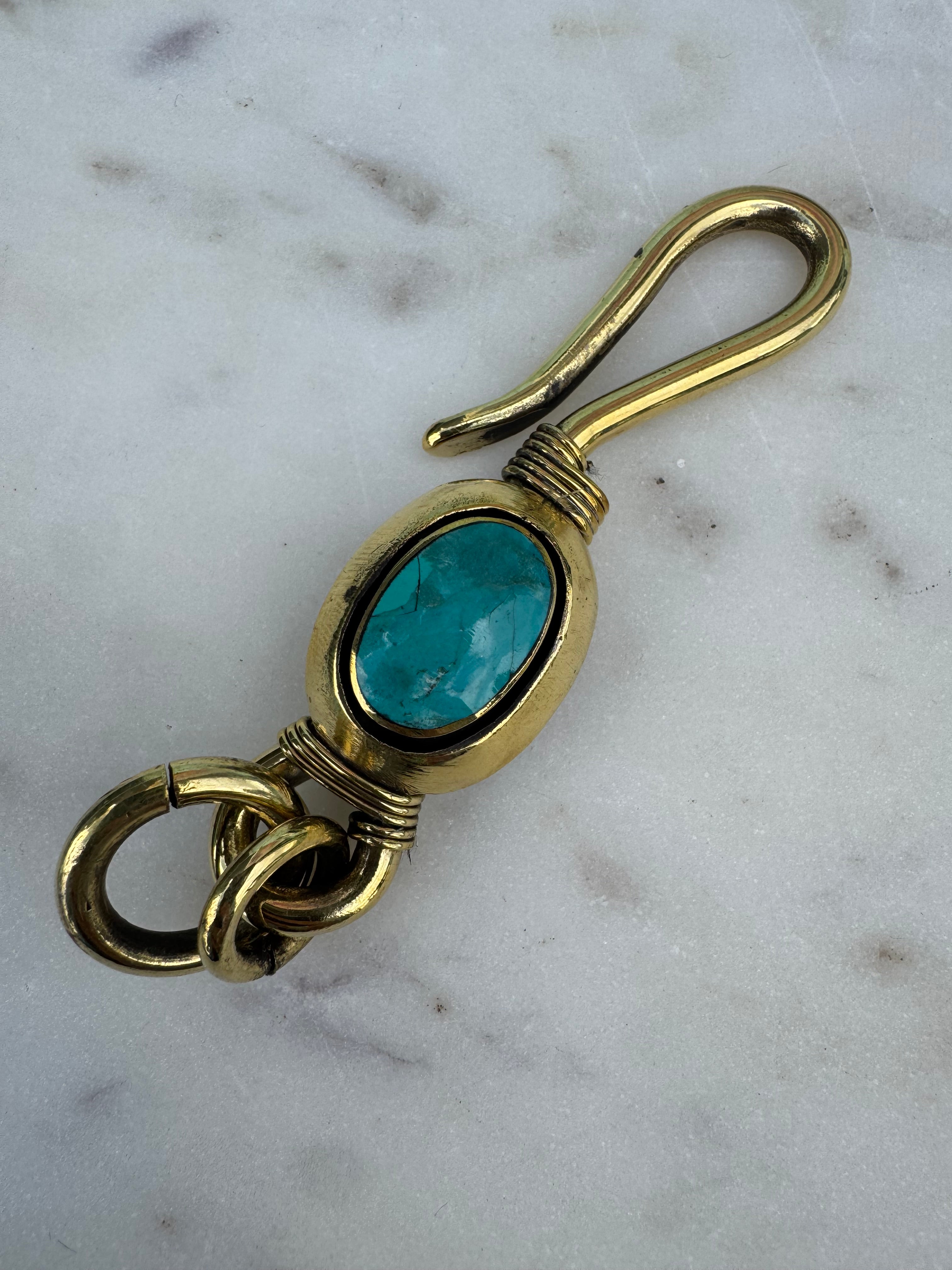 Future Nomads Key Rings Key Ring Turquoise Oval