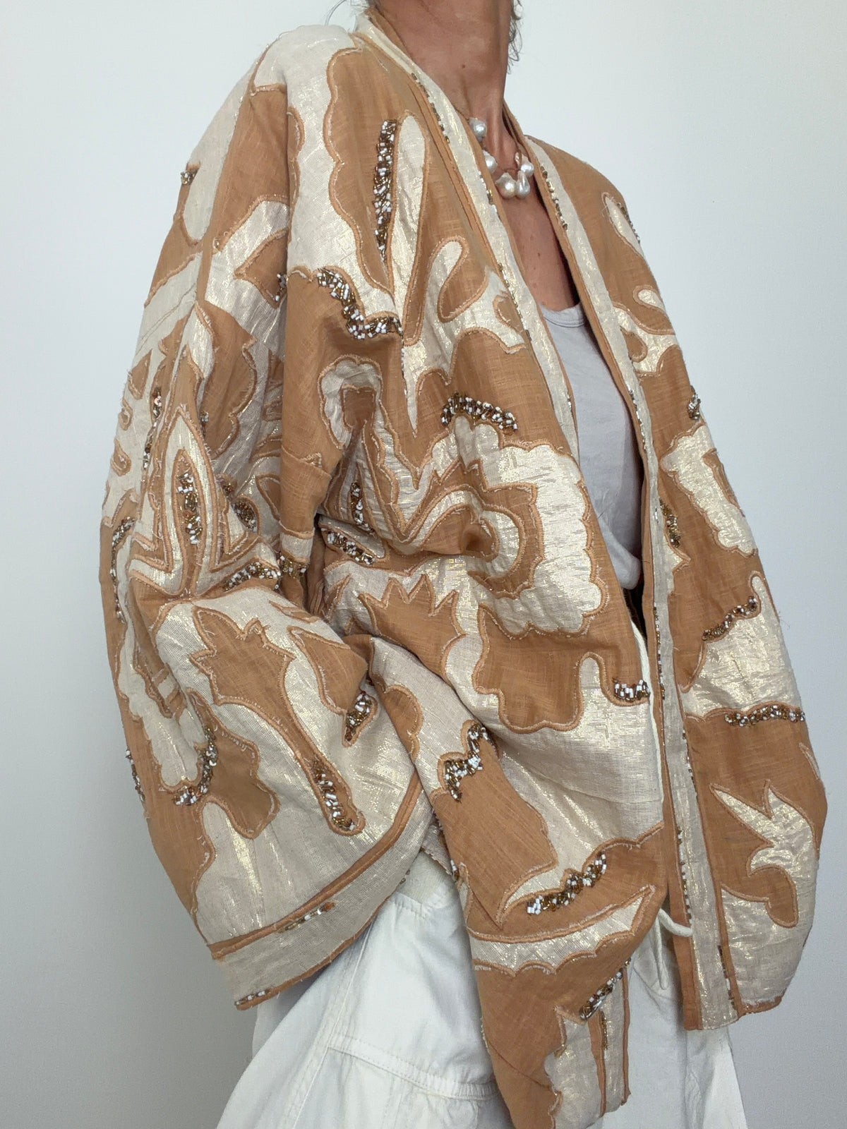 Artisan Beaded Kimono Jacket | Kimonos
