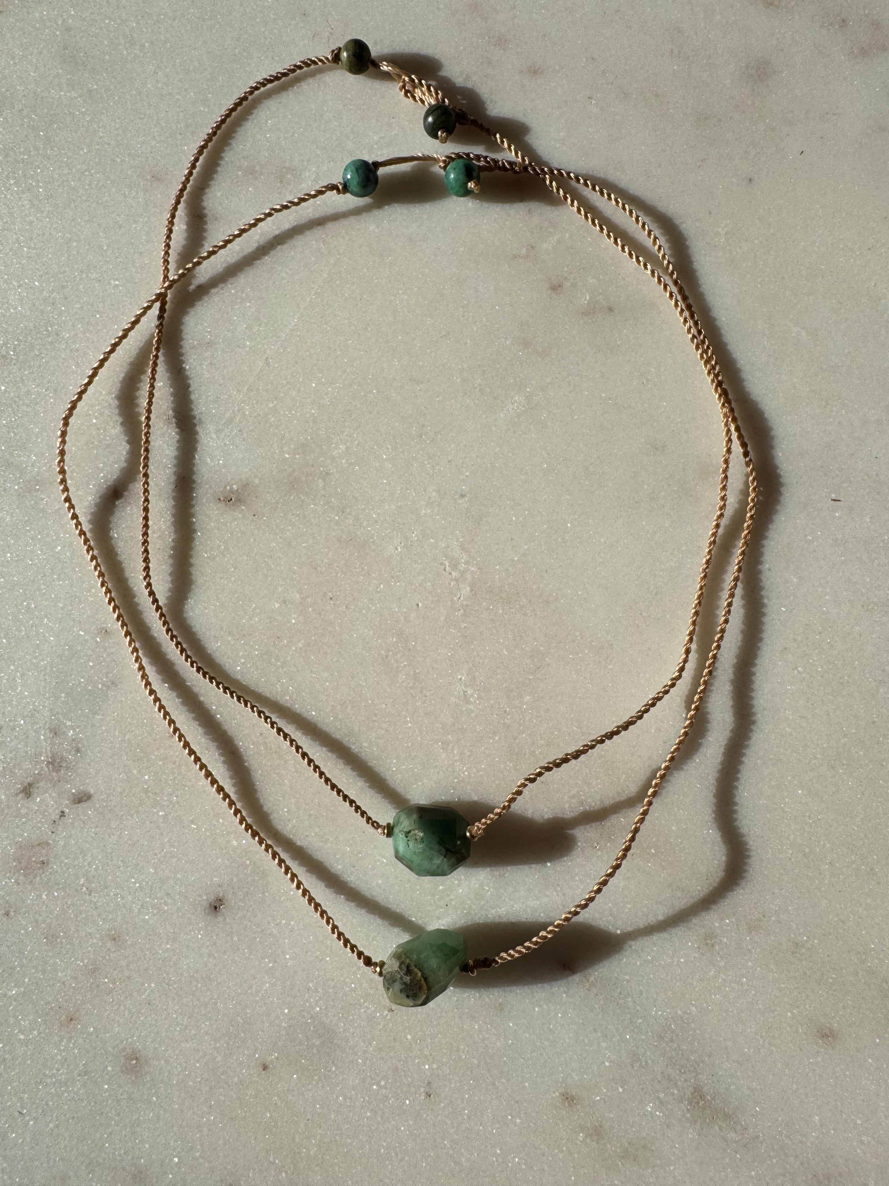 Future Nomads Necklaces 21cm String Chrysoprase Choker