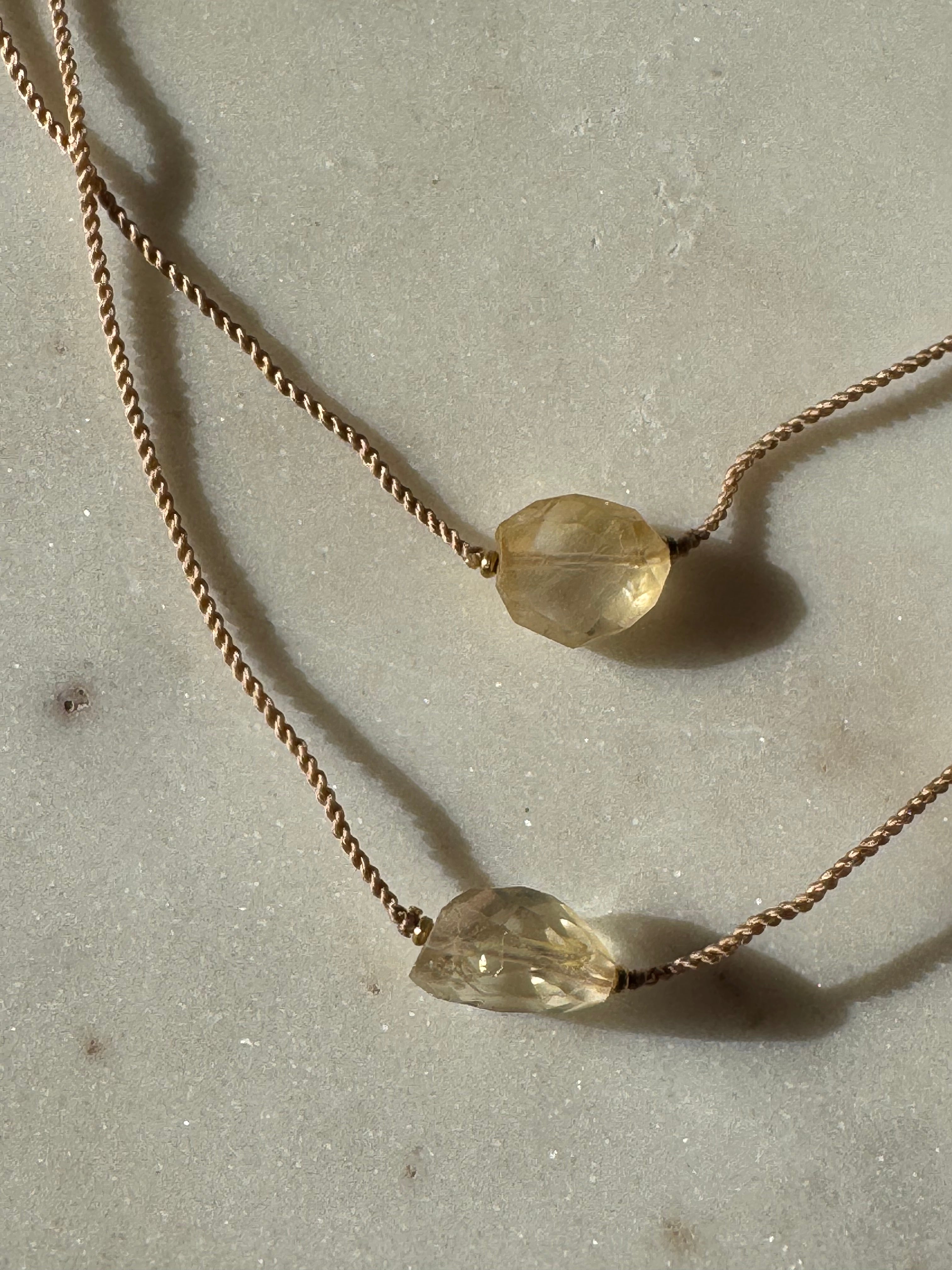 Future Nomads Necklaces 21cm String Citrine Choker