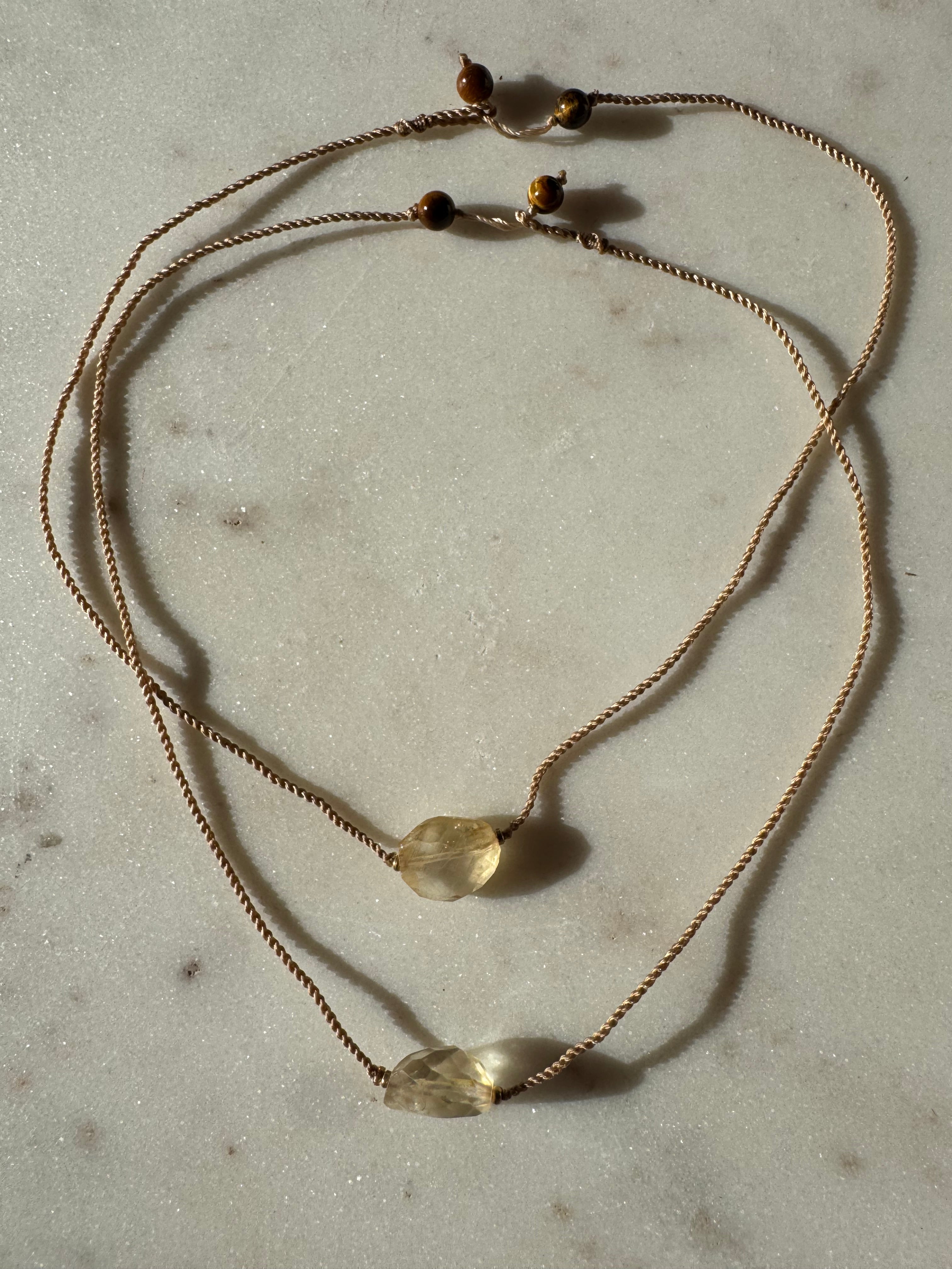 Future Nomads Necklaces 21cm String Citrine Choker