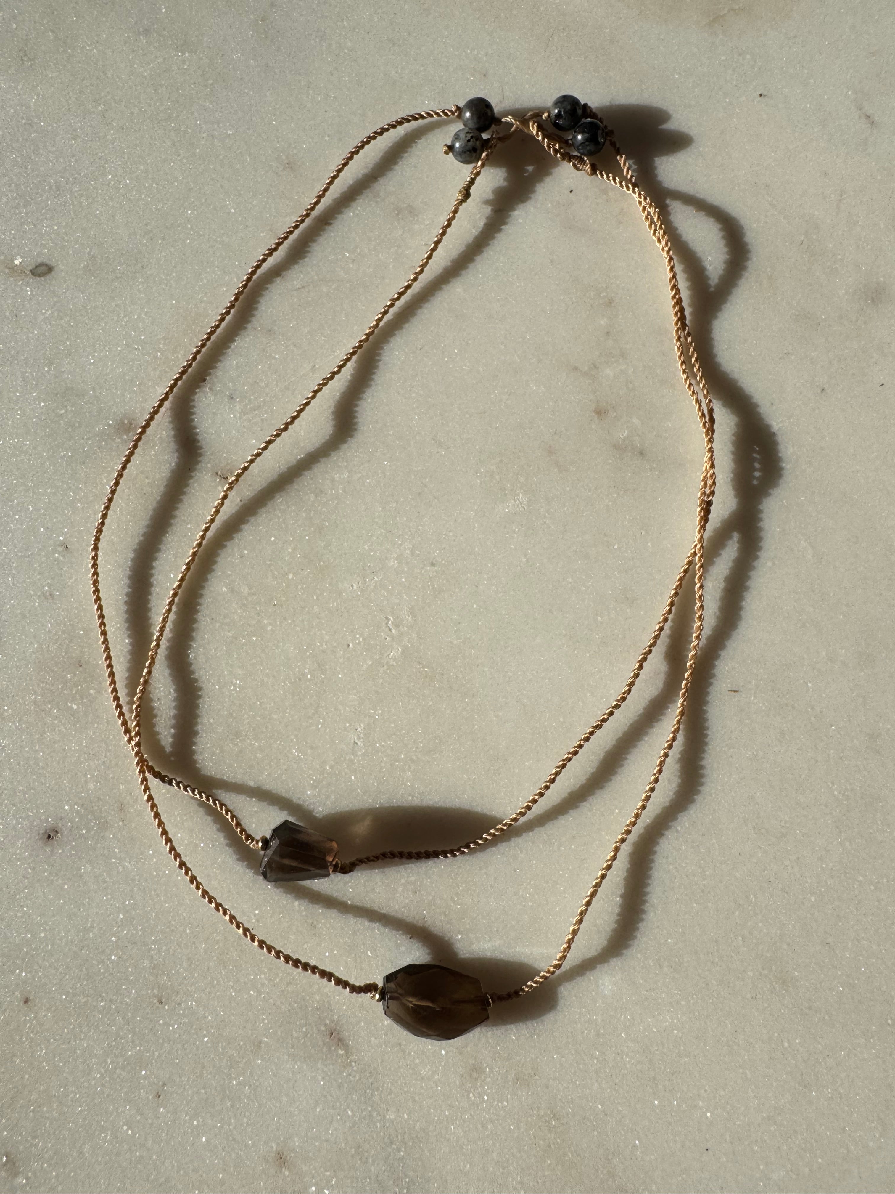 Future Nomads Necklaces 21cm String Smokey Quartz Choker