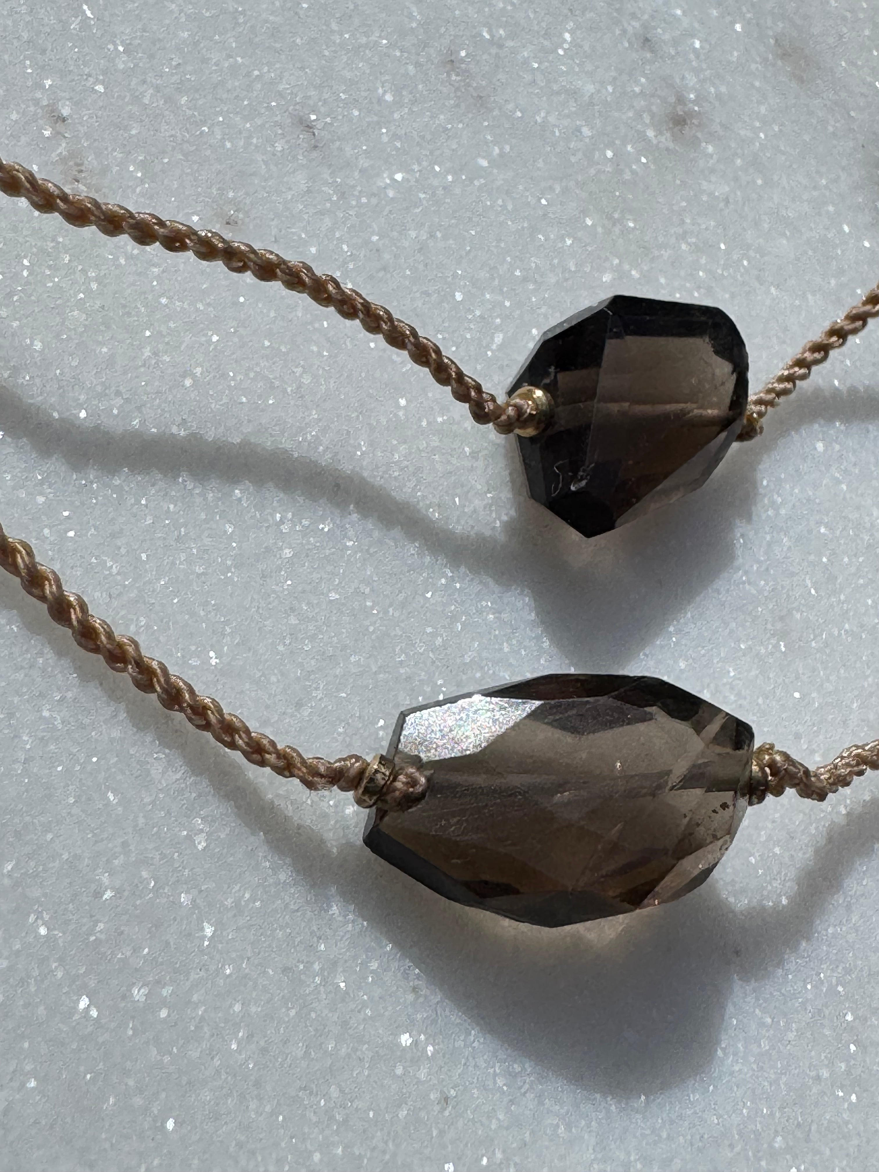 Future Nomads Necklaces 21cm String Smokey Quartz Choker