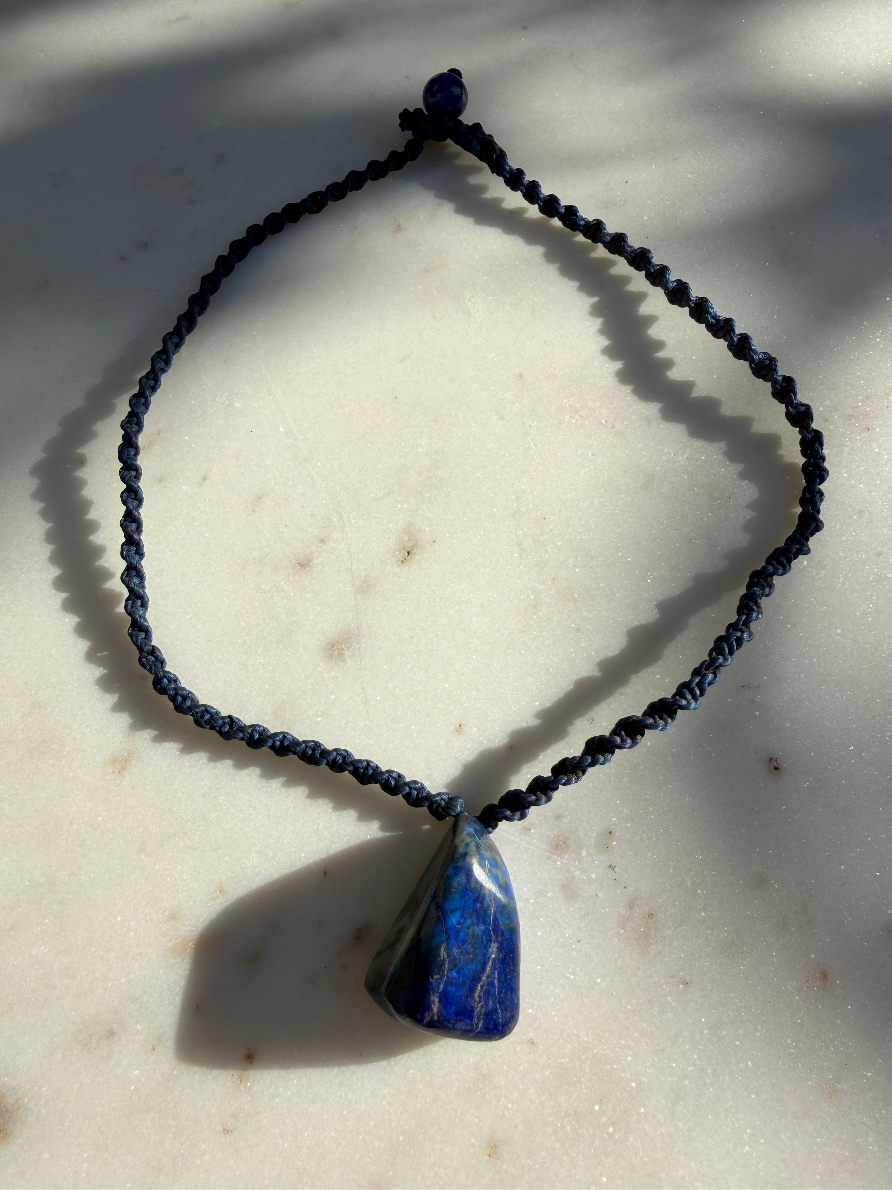 Lapis String Pendant | Necklaces