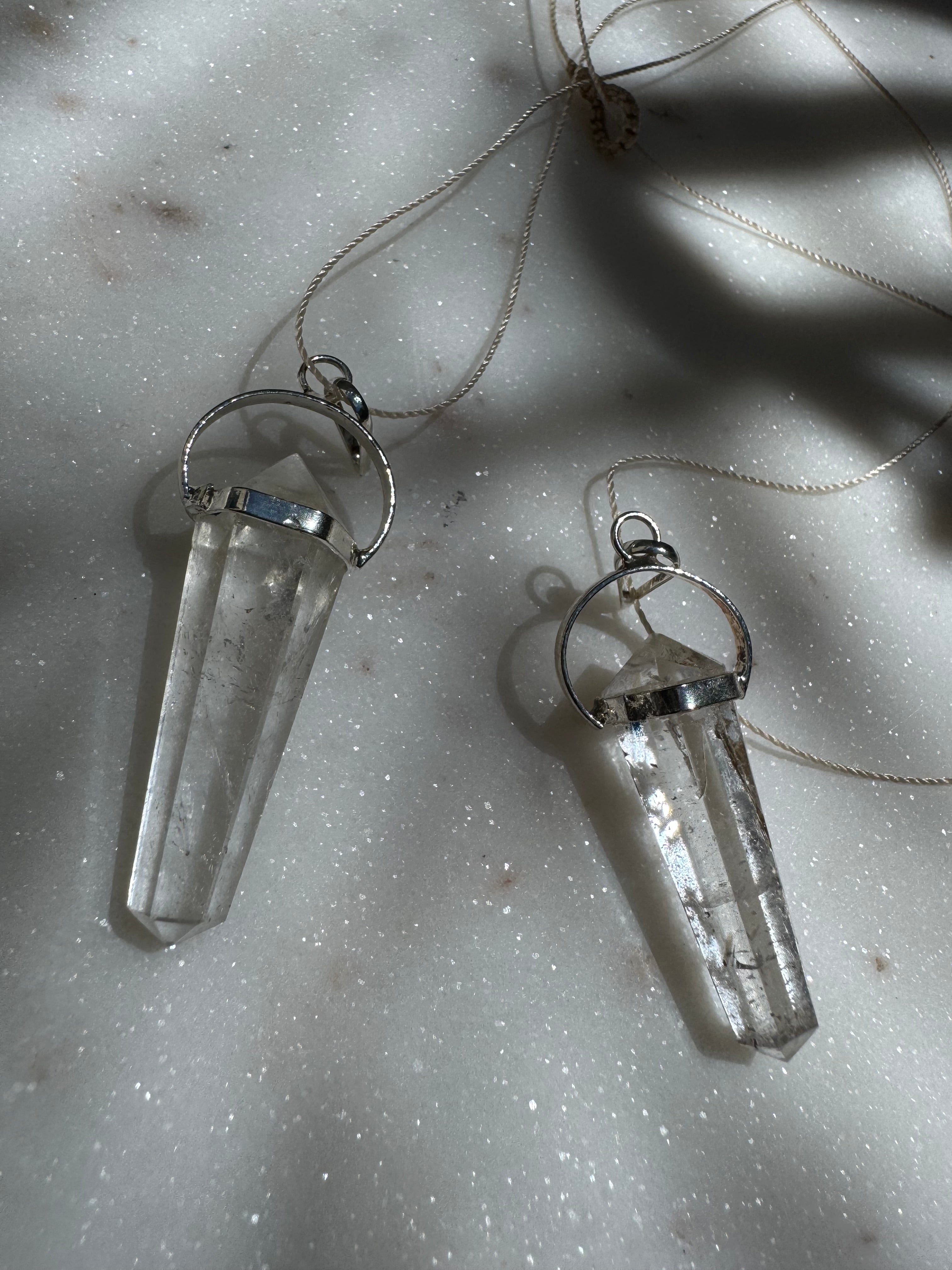 Crystal Quartz Pendulum Necklace | Necklaces