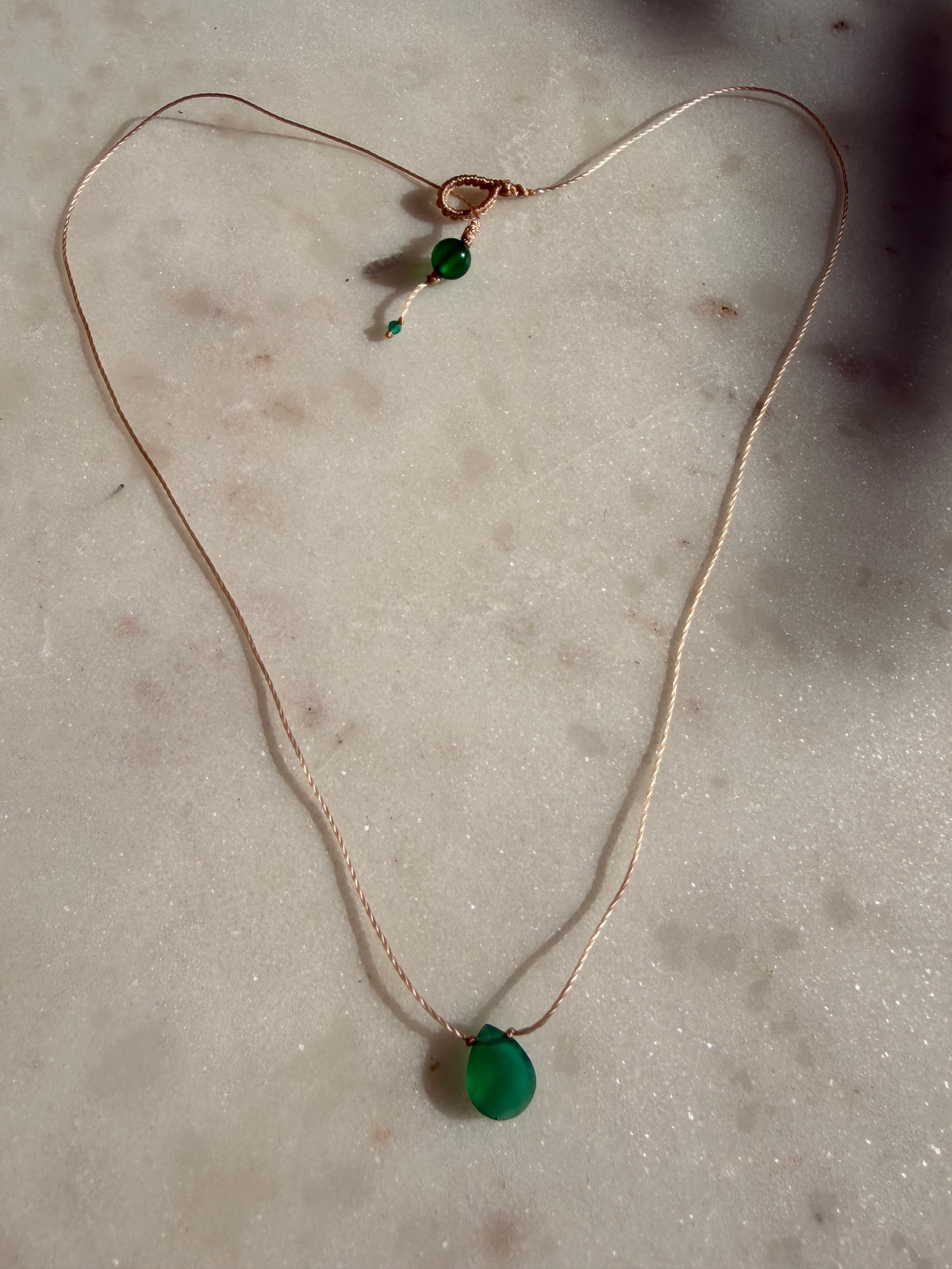 Future Nomads Necklaces Green Drop