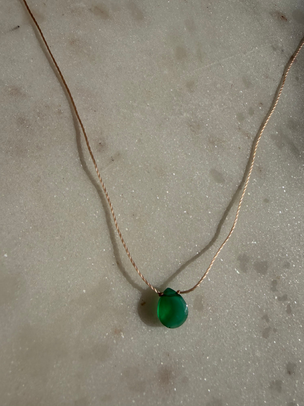 Future Nomads Necklaces Green Drop