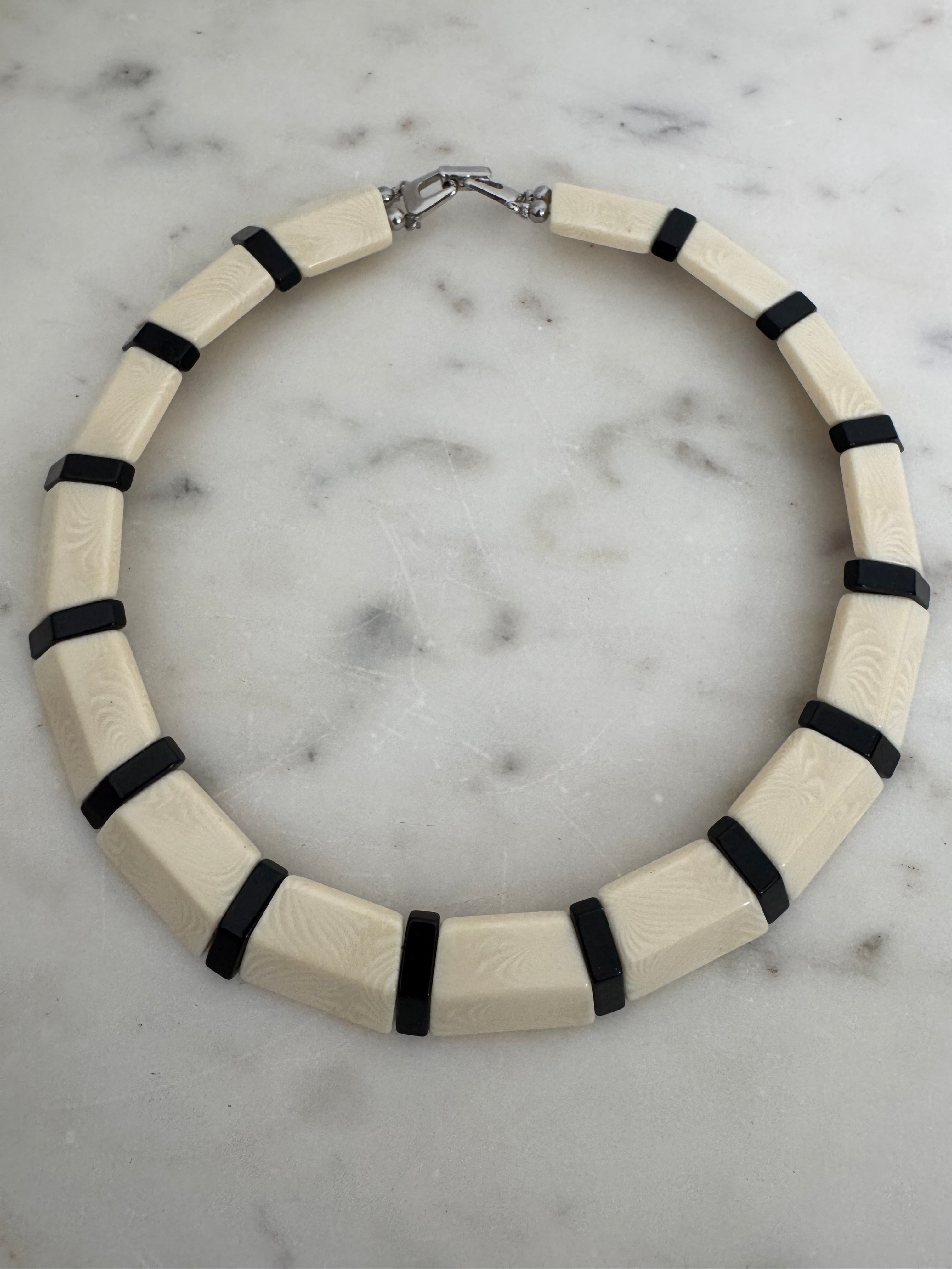 Ivory & Black Necklace | Necklaces