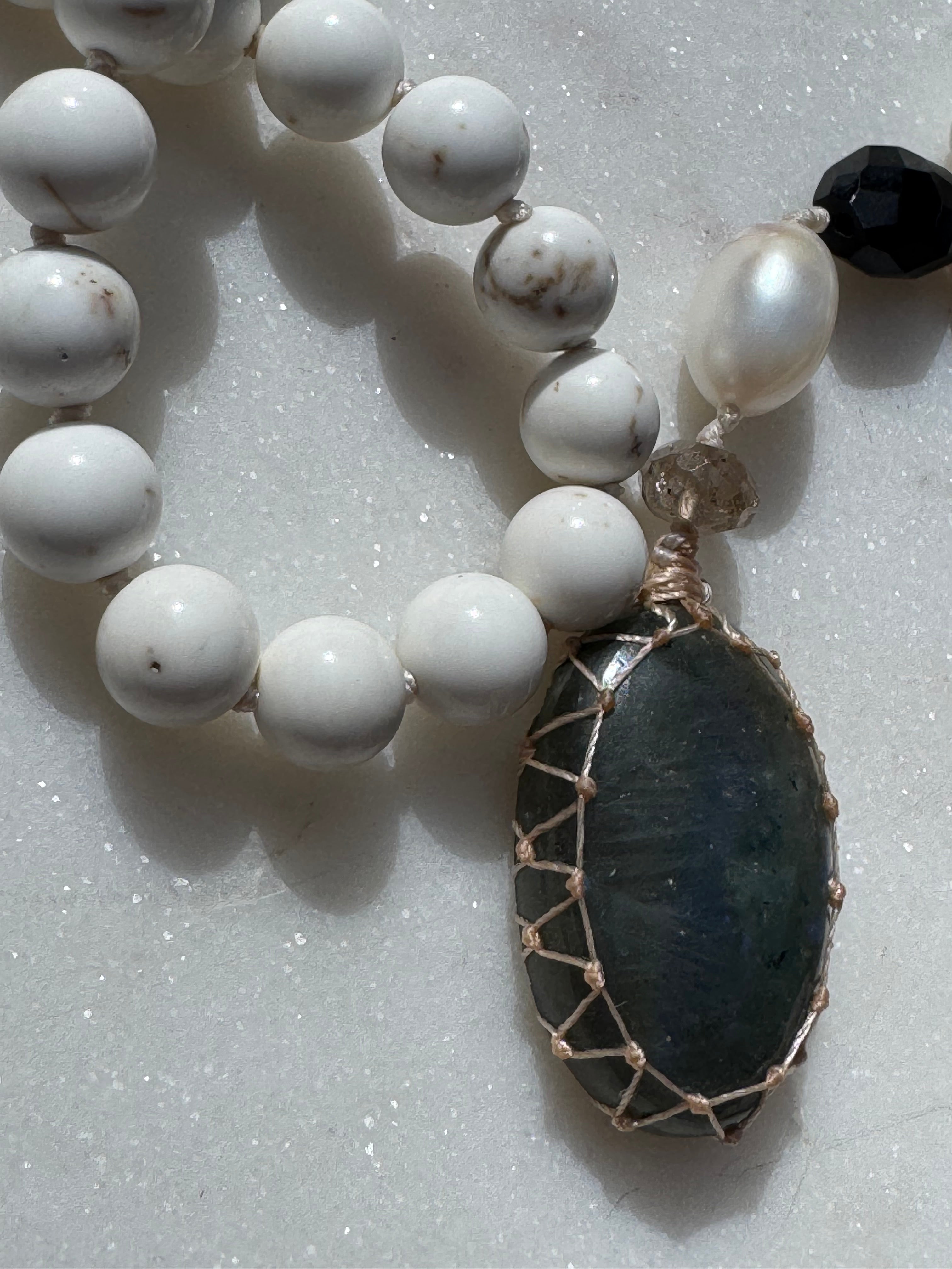 Future Nomads Necklaces One size Carnelian Copper & Howlite Mala 1